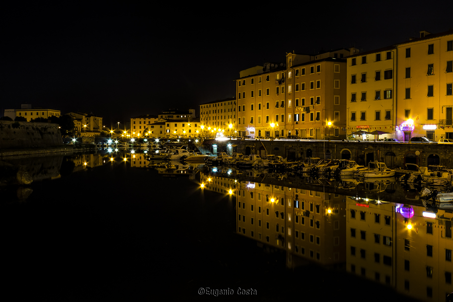 Luci su Livorno di Notte