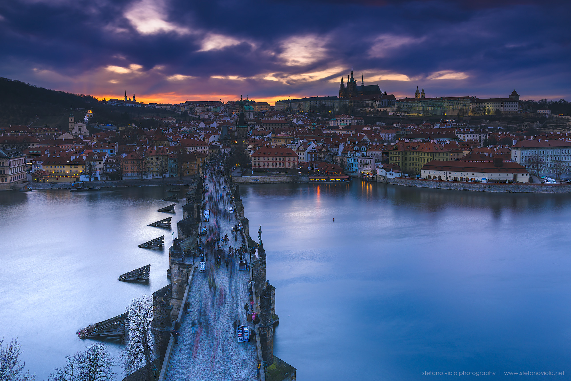 Sunset from the Powder Tower (Prague)