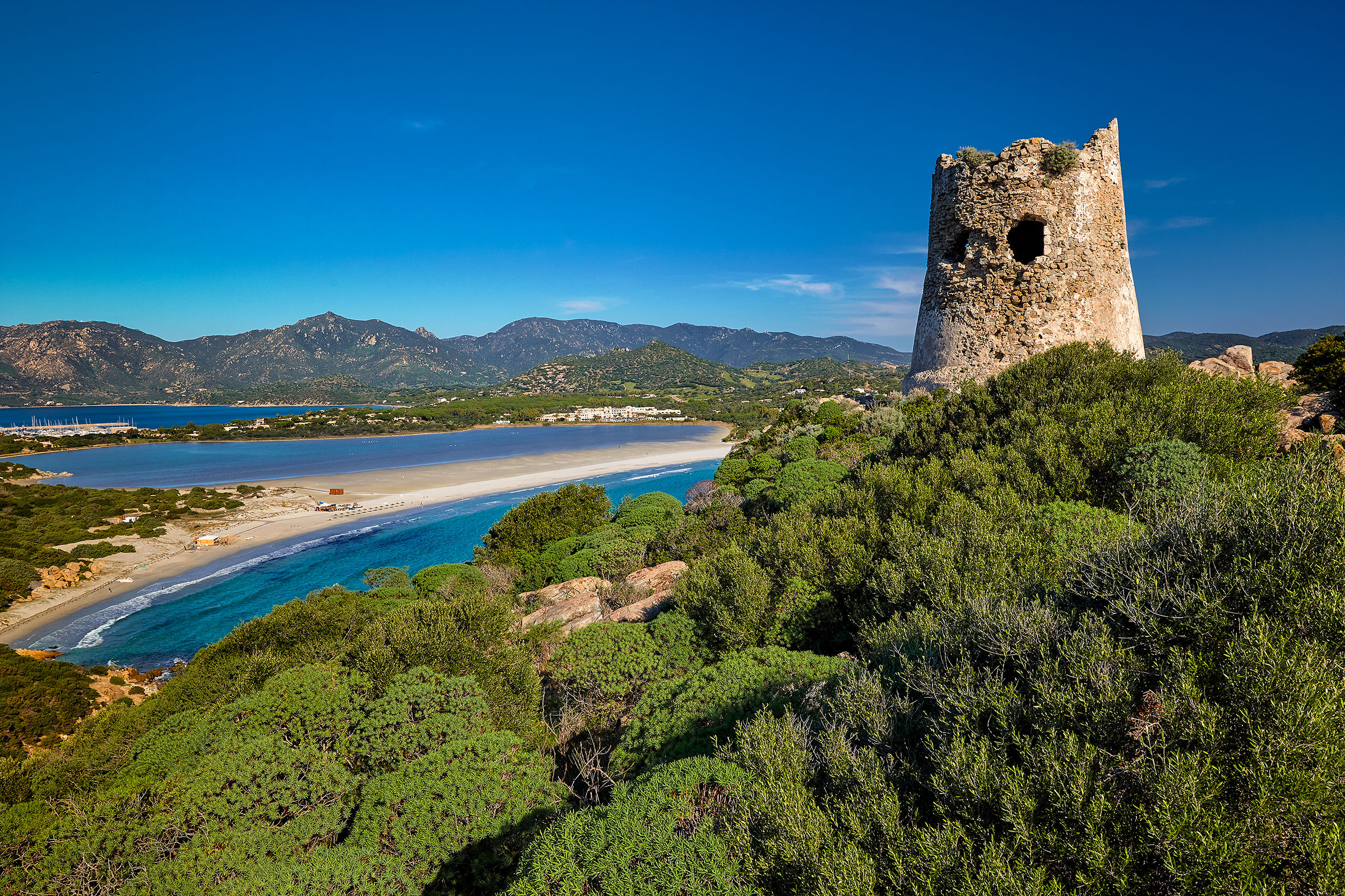 Porto Giunco ??Tower early in the morning