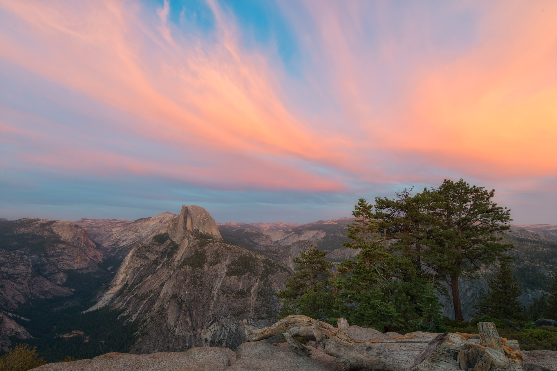 Yosemite Glacier Point sunset