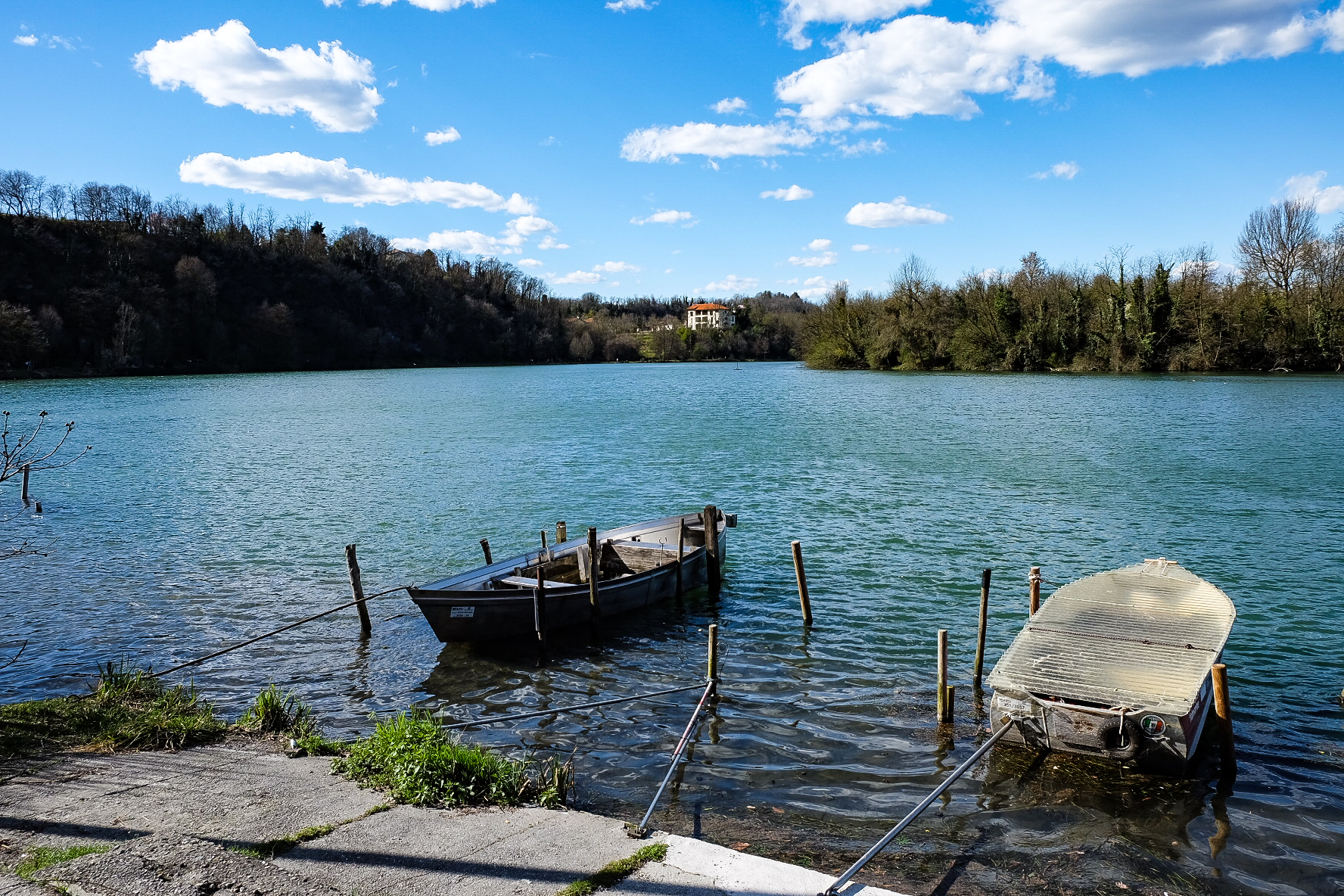 the basin of the trezzo power plant