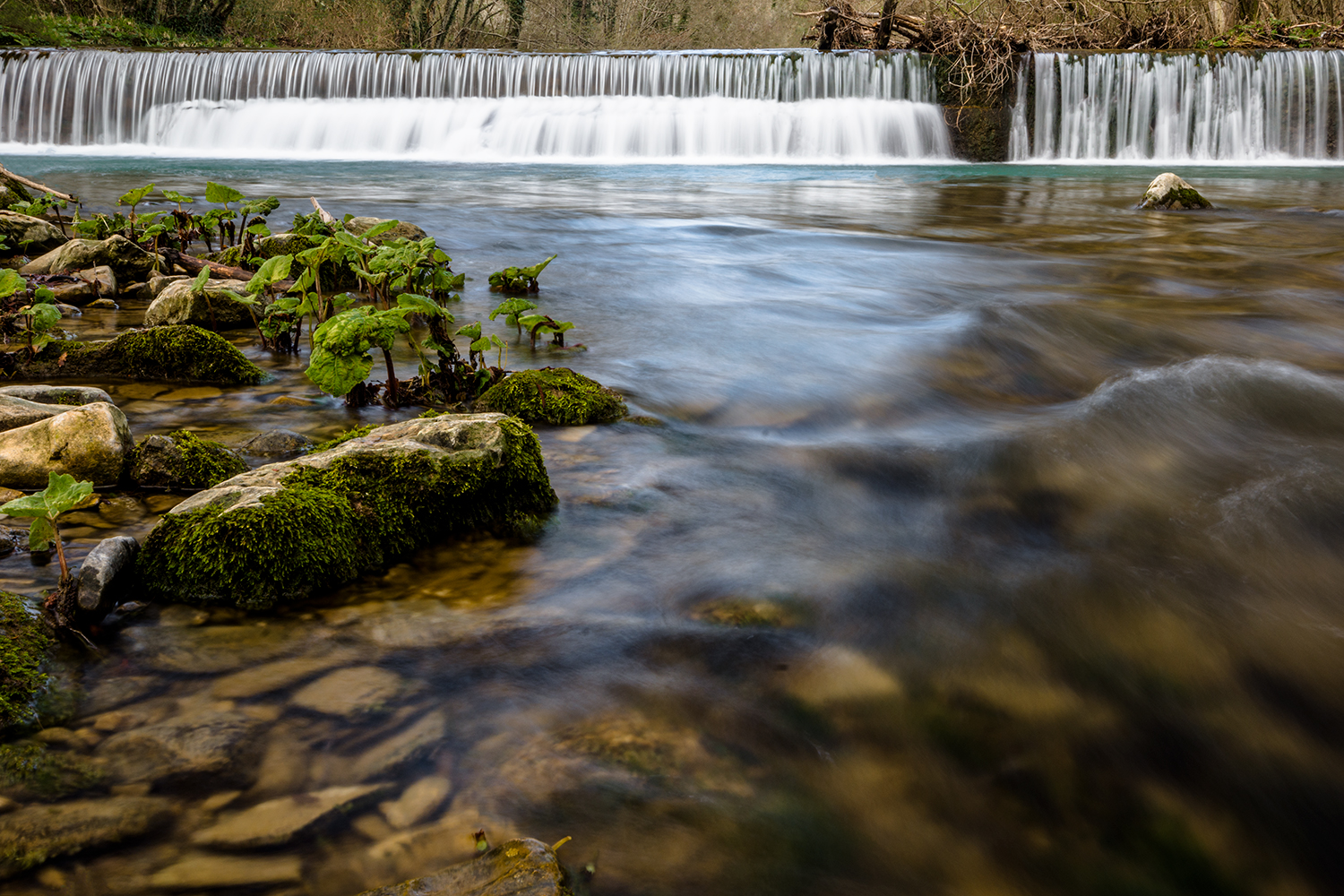 Waterfalls in the woods
