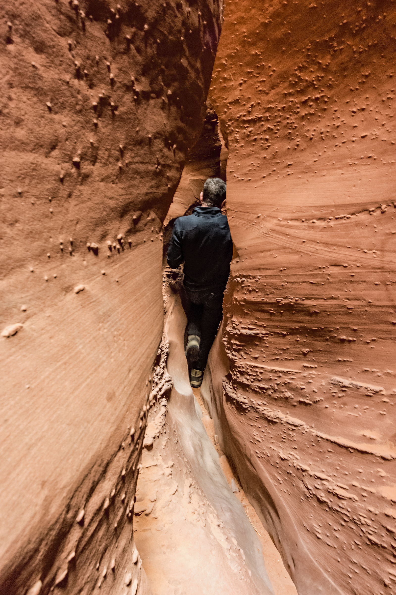 When you fit a shoe in the bottom of the Canyon