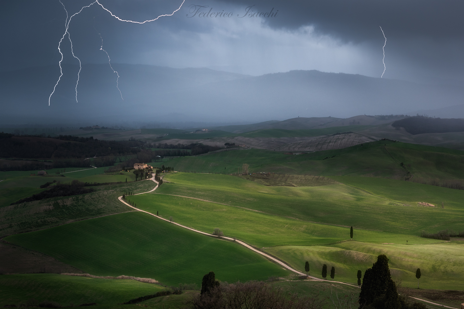 Temporale in Val d'Orcia