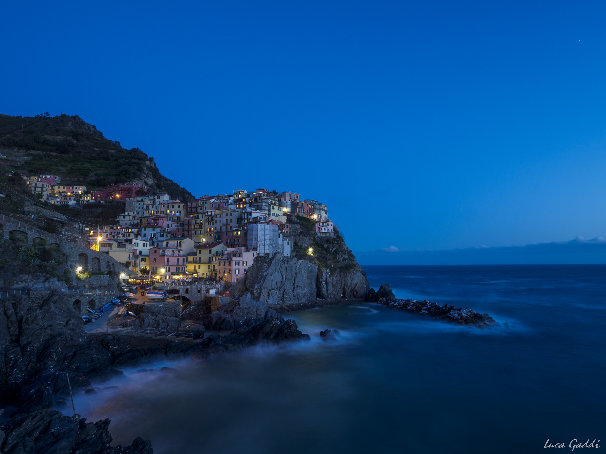 Blue hour in Manarola