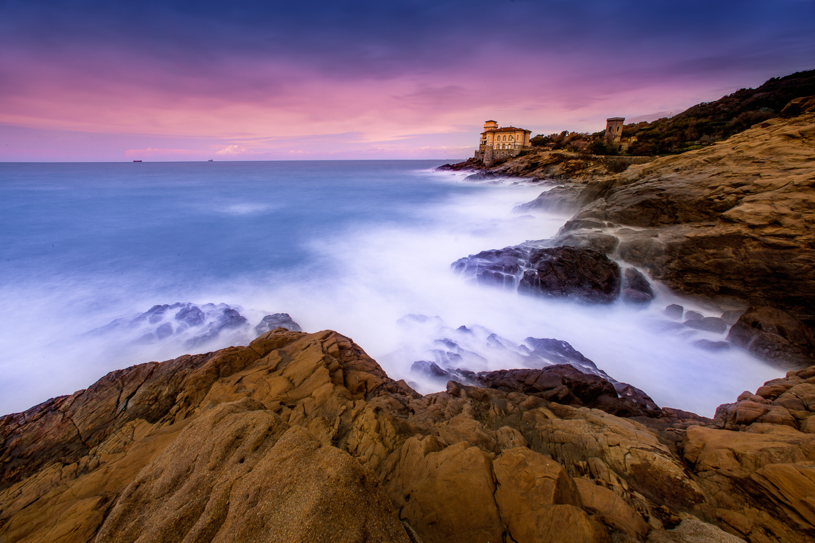 Castel Boccale al Tramonto