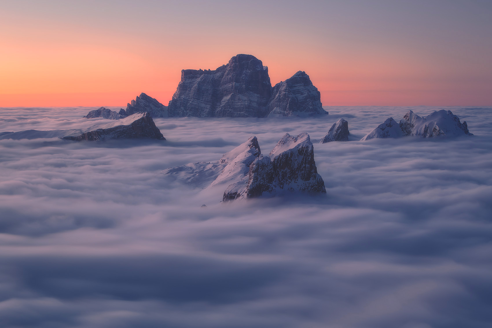 The delicate colours of the aurora