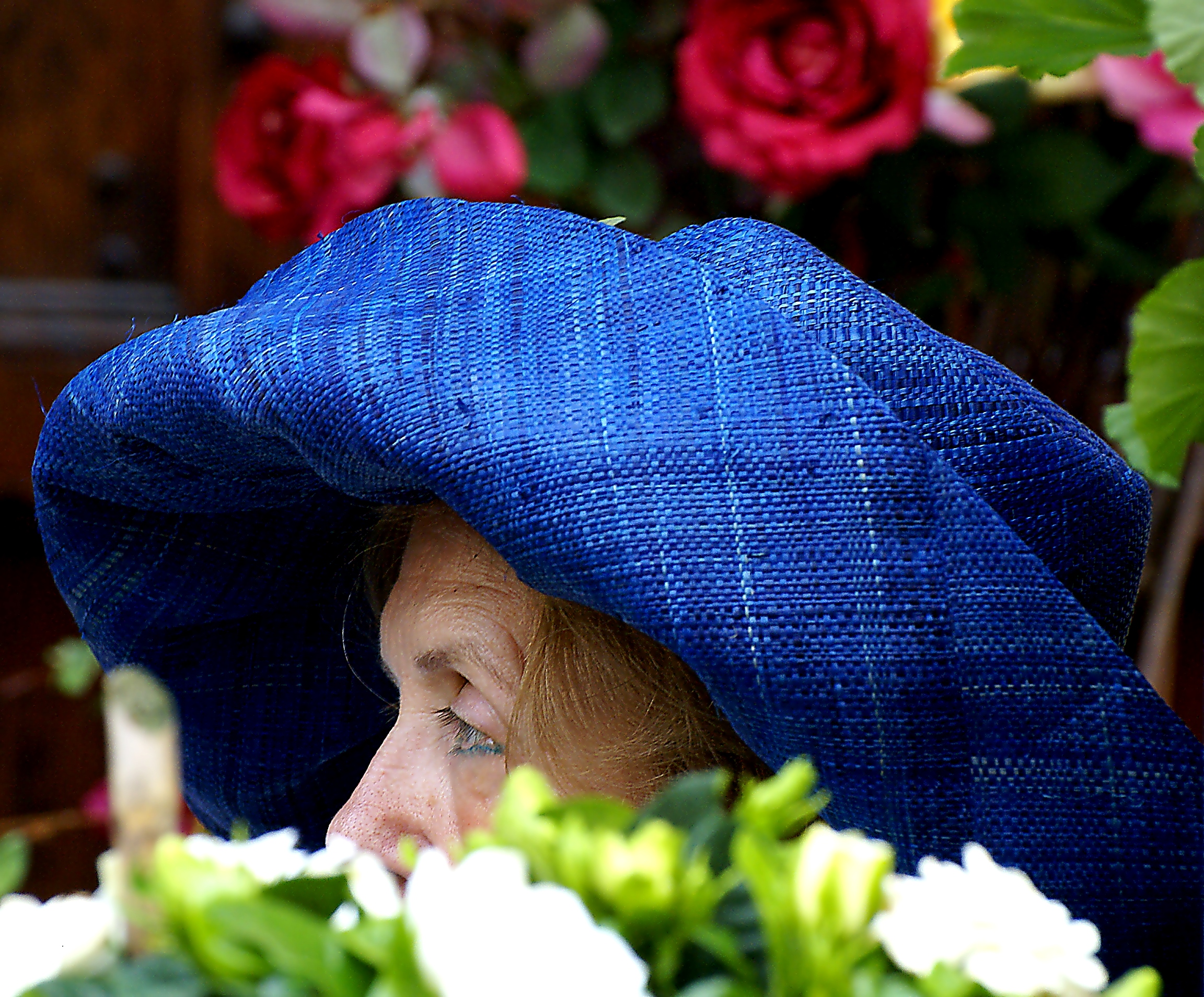 La dame au chapeau bleu