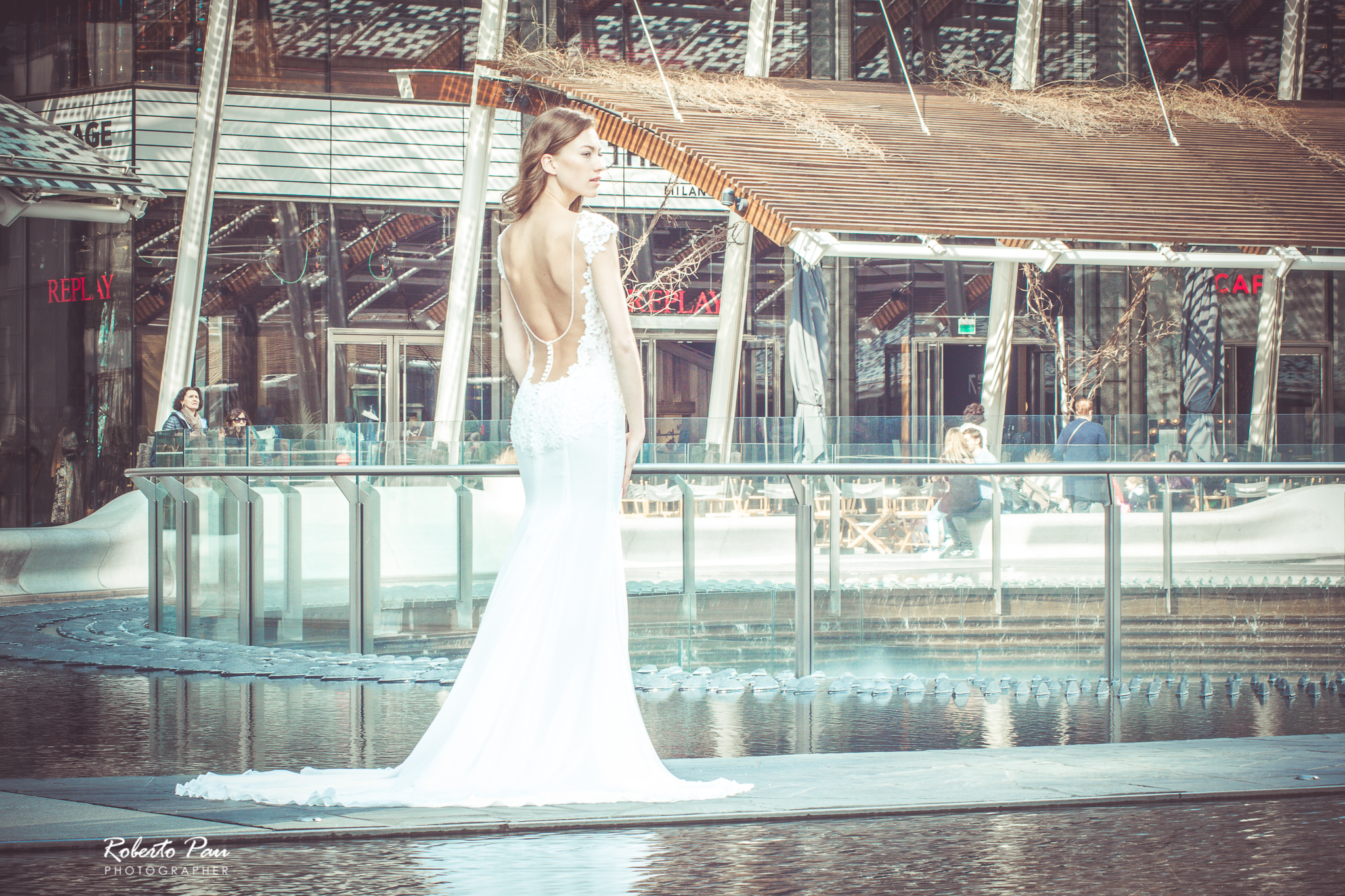 Model Sephora on Piazza Gae Aulenti in Milan