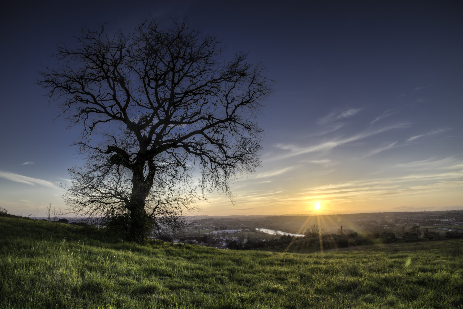 Tramonto. Settebagni.