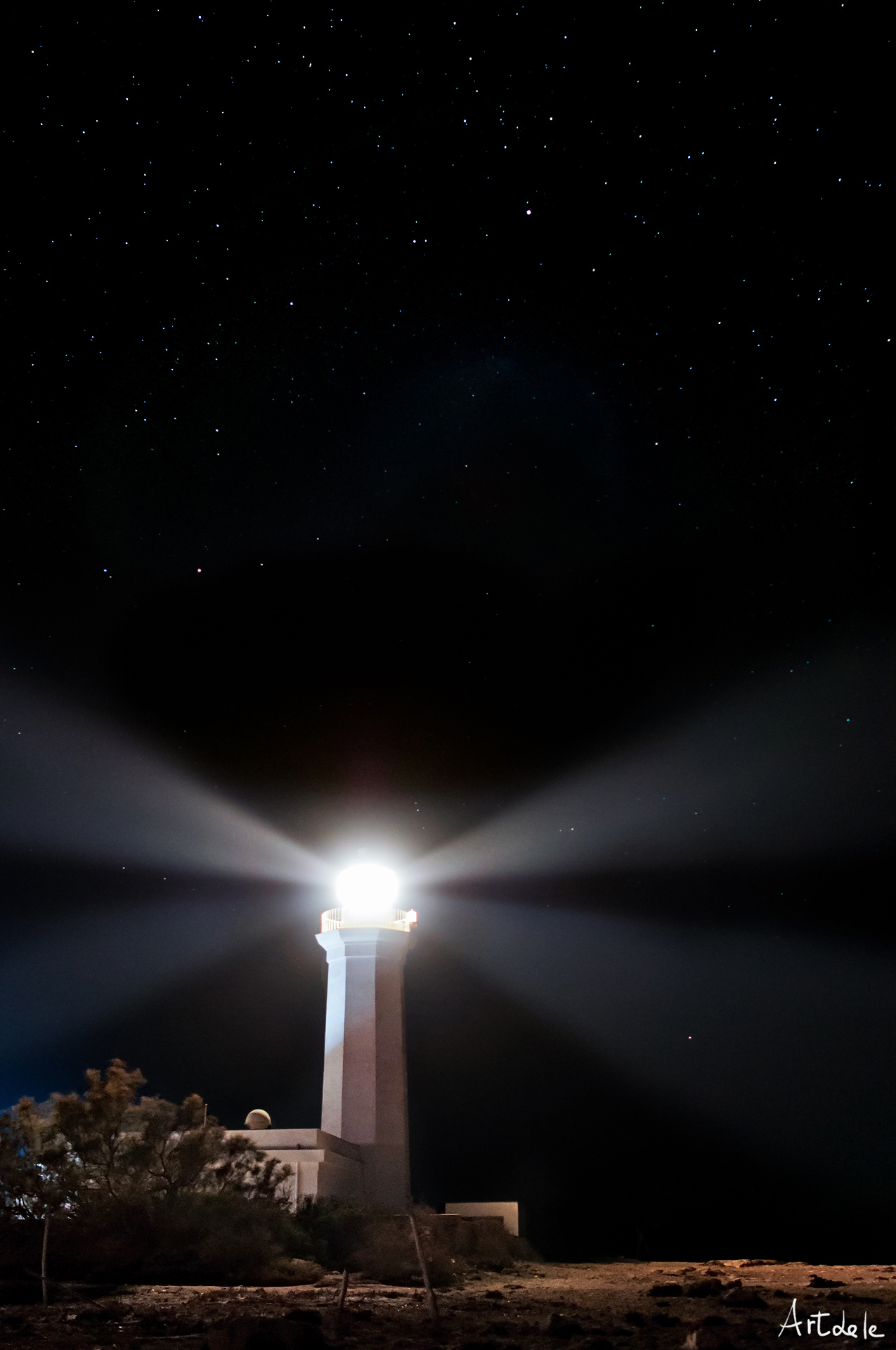 The lighthouse of Lampedusa