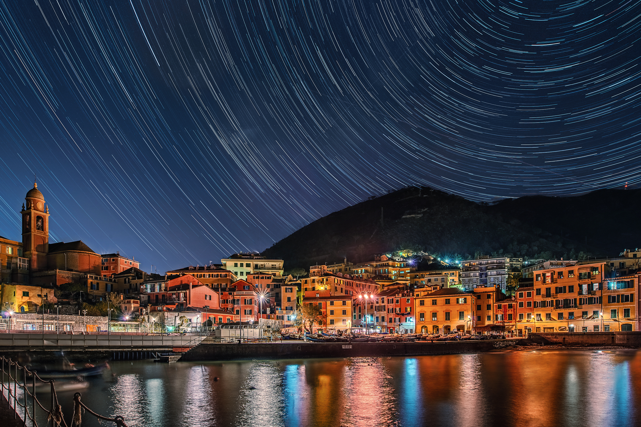 The world turns above us