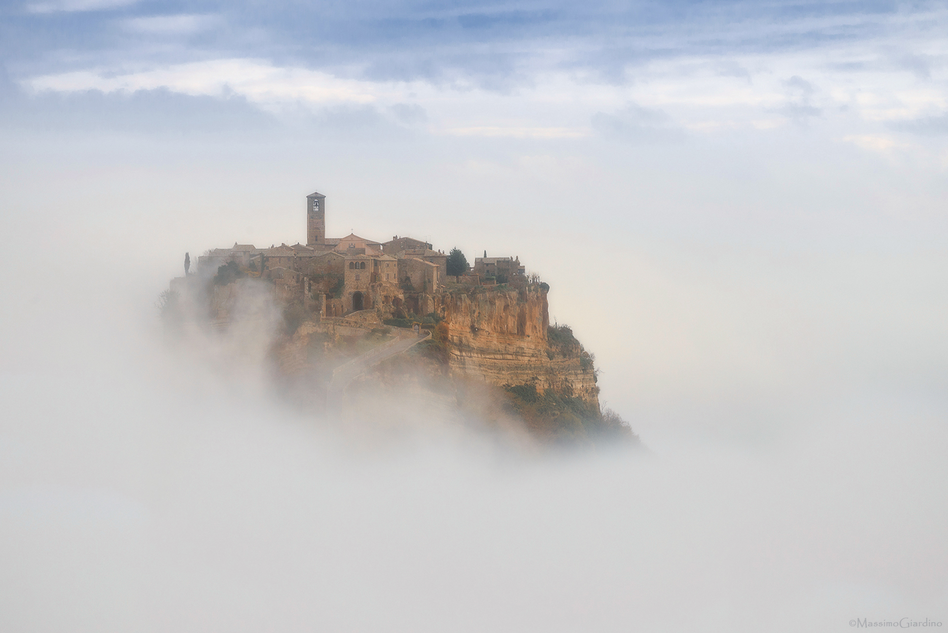 Civita in the fog