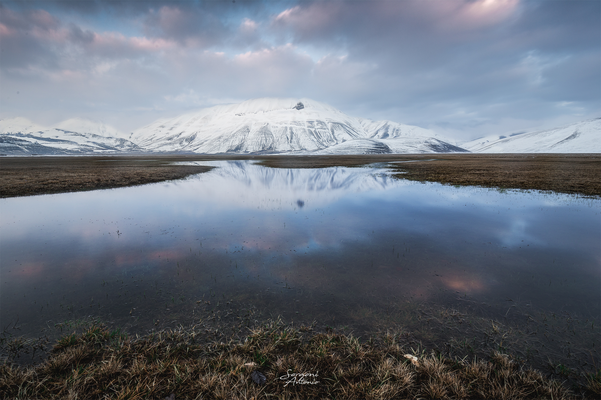 The thaw-castelluccio di Norcia 2018