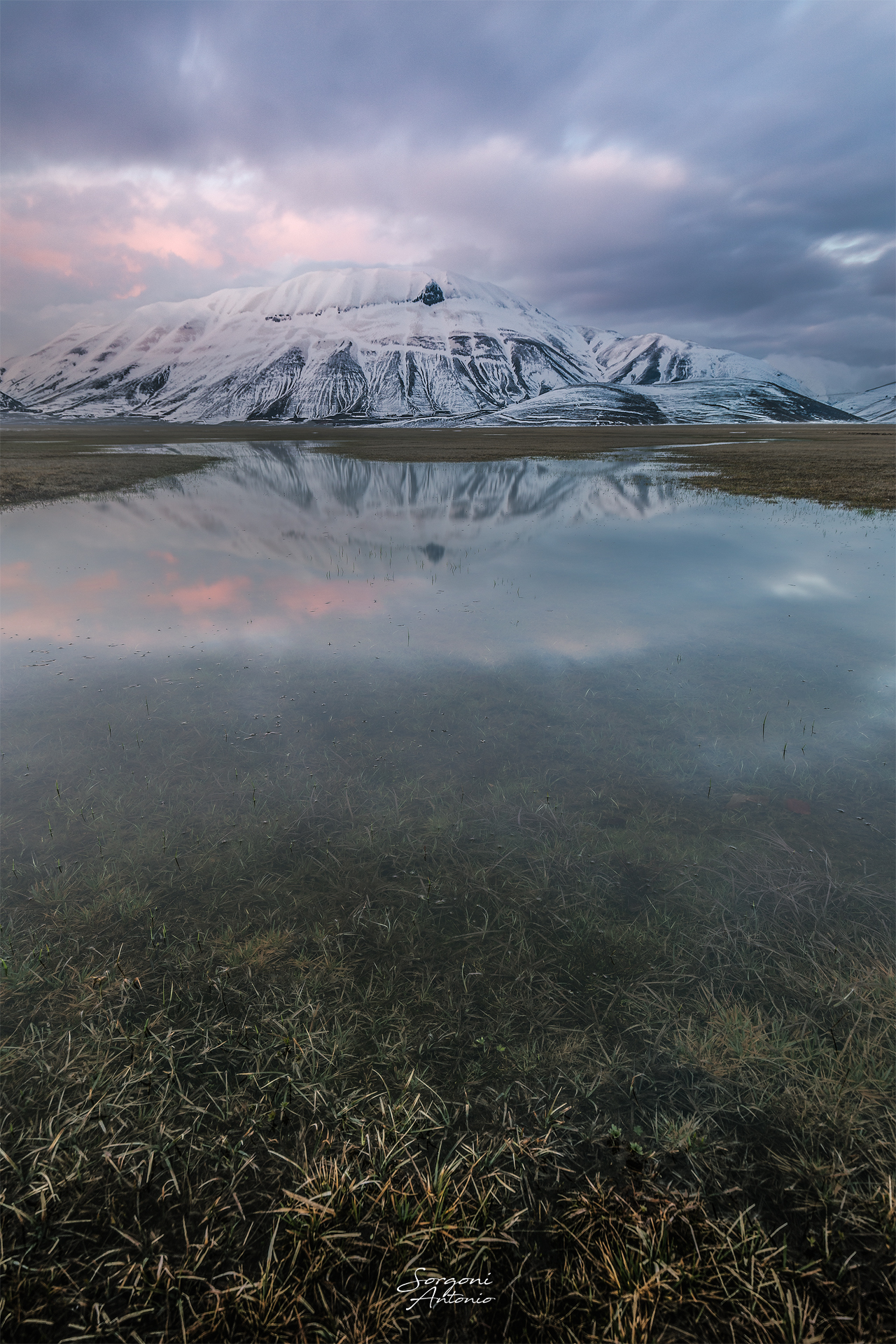 The thaw-castelluccio di Norcia 2018