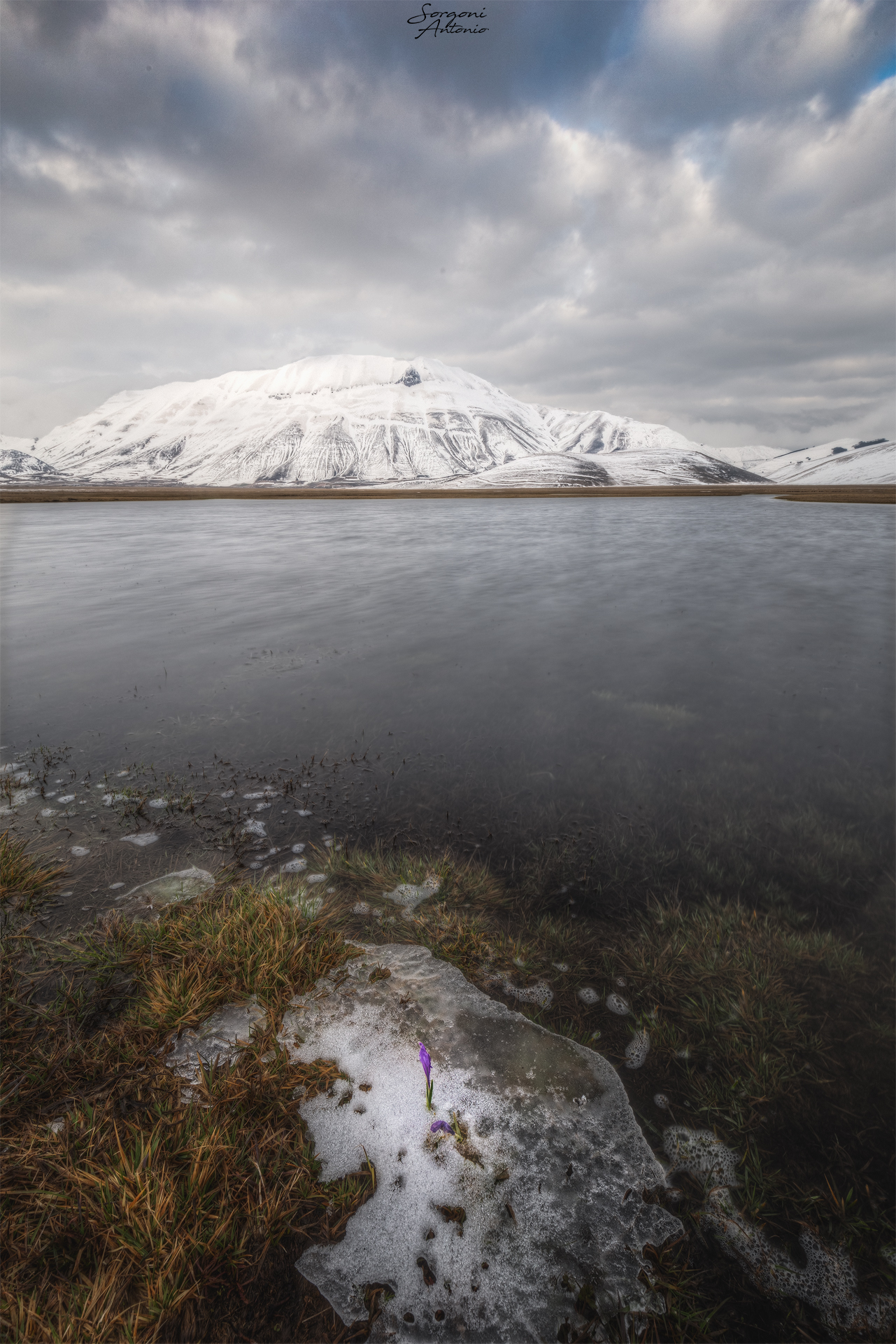 The thaw-castelluccio di Norcia 2018