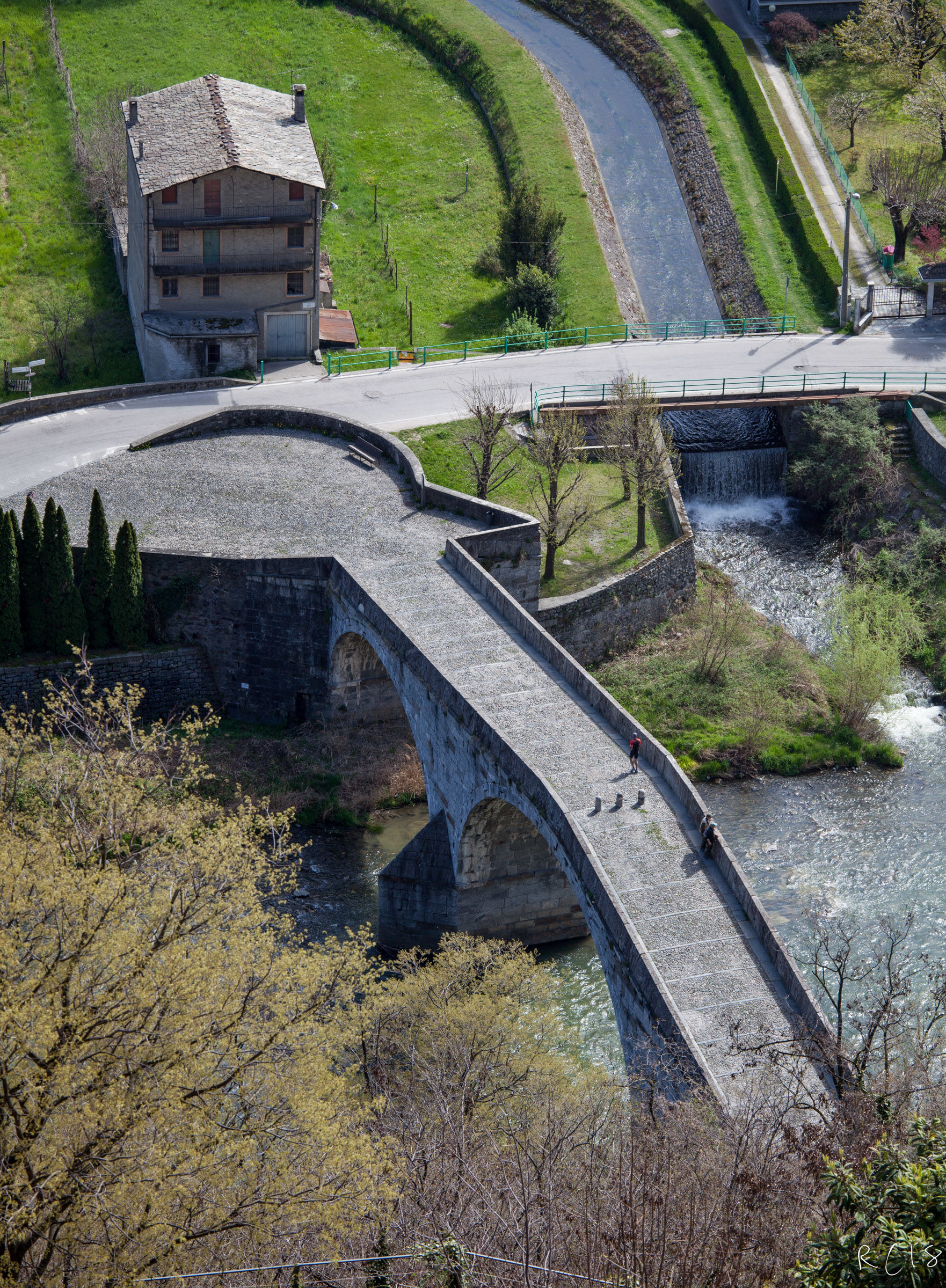 Ganda bridge in Morbegno