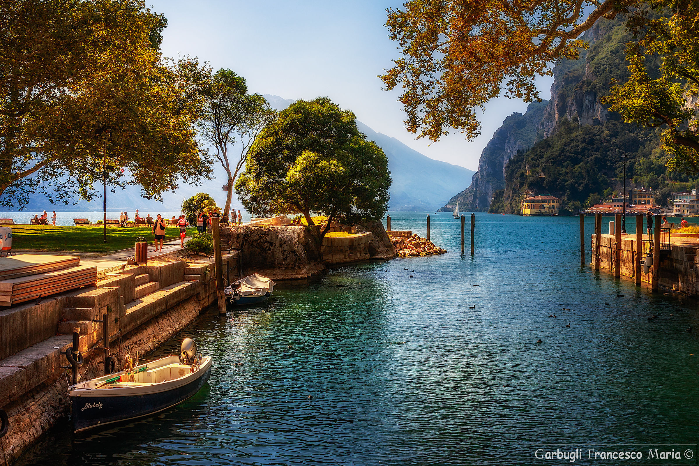 Sole radente al Lago di Garda