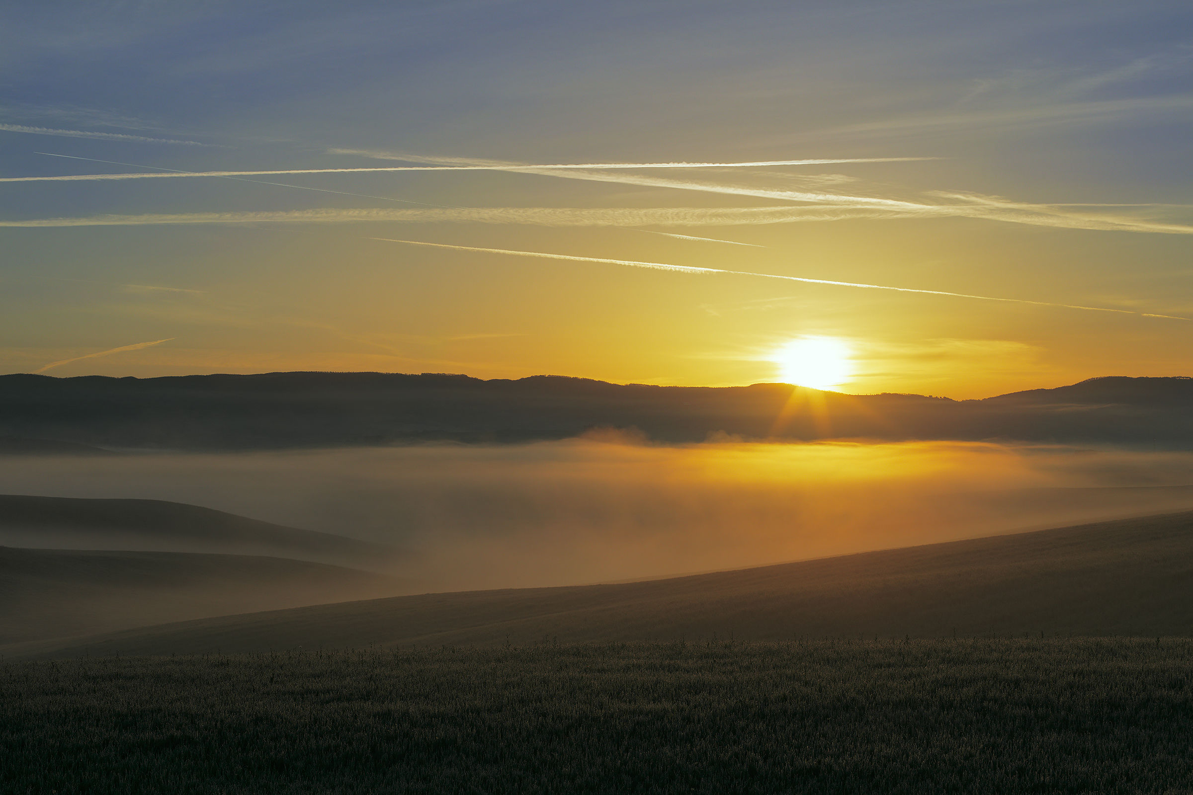 Val D'orcia alba