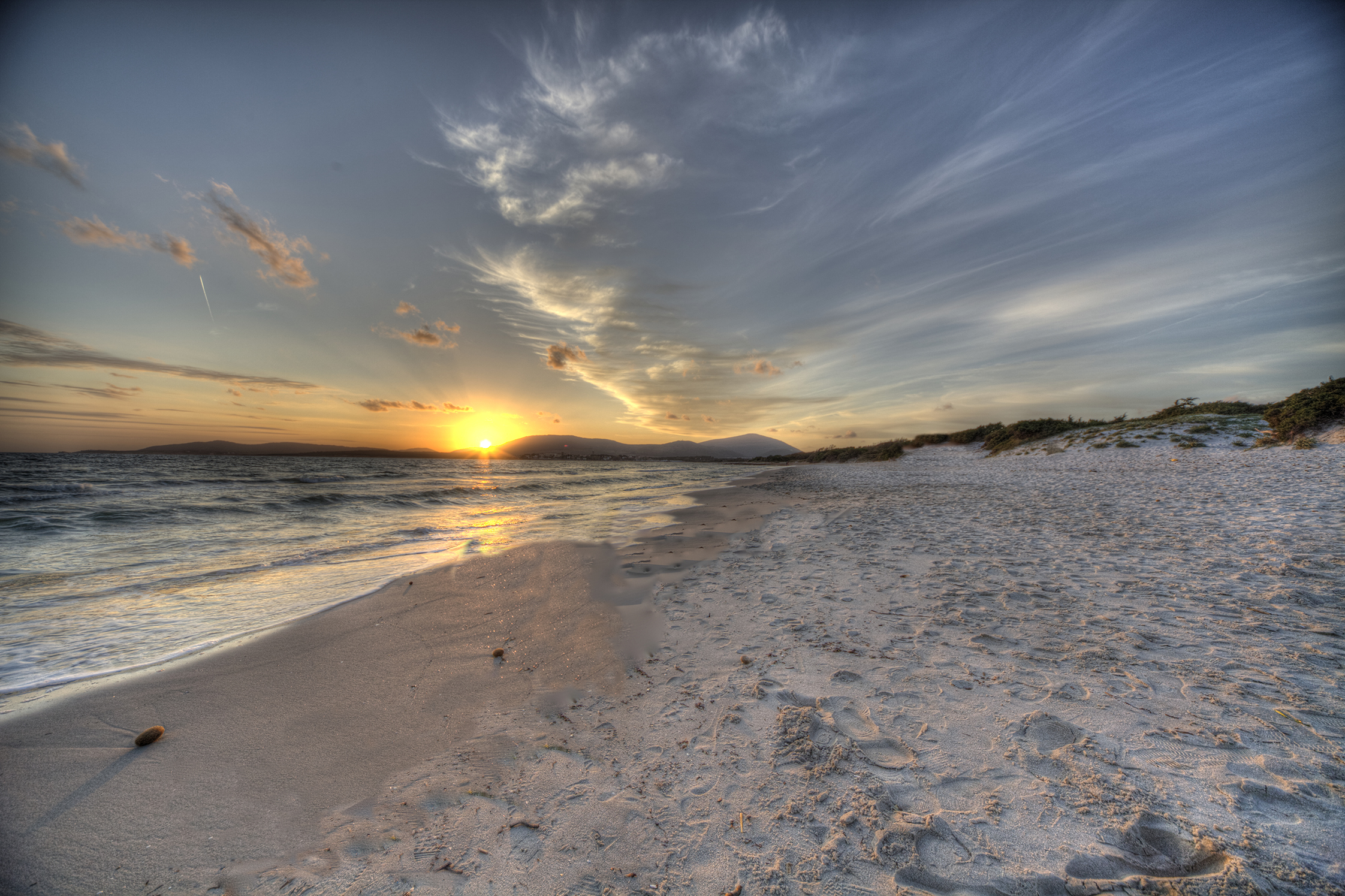 tramonto al nor Sardegna