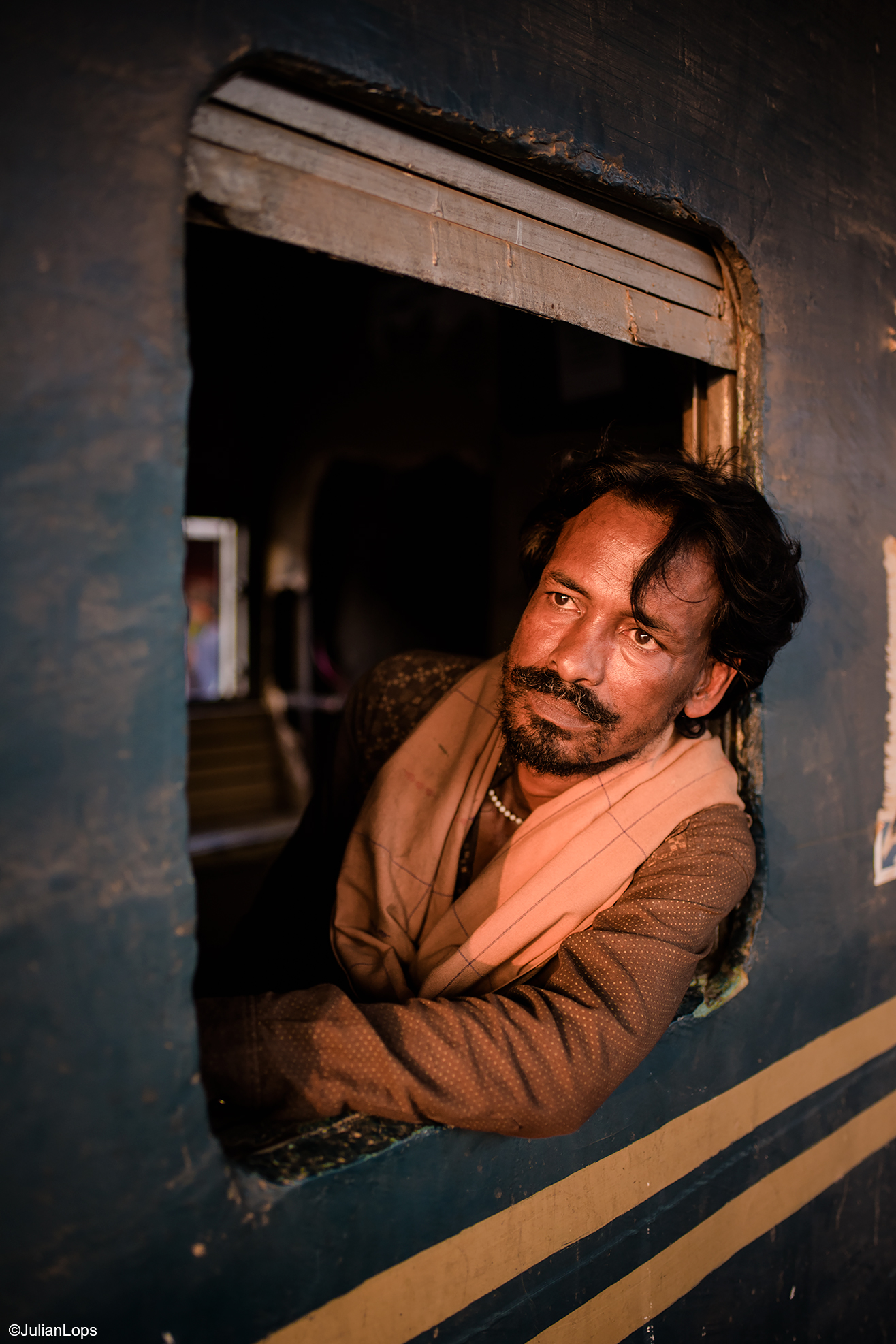 Sunset in the station