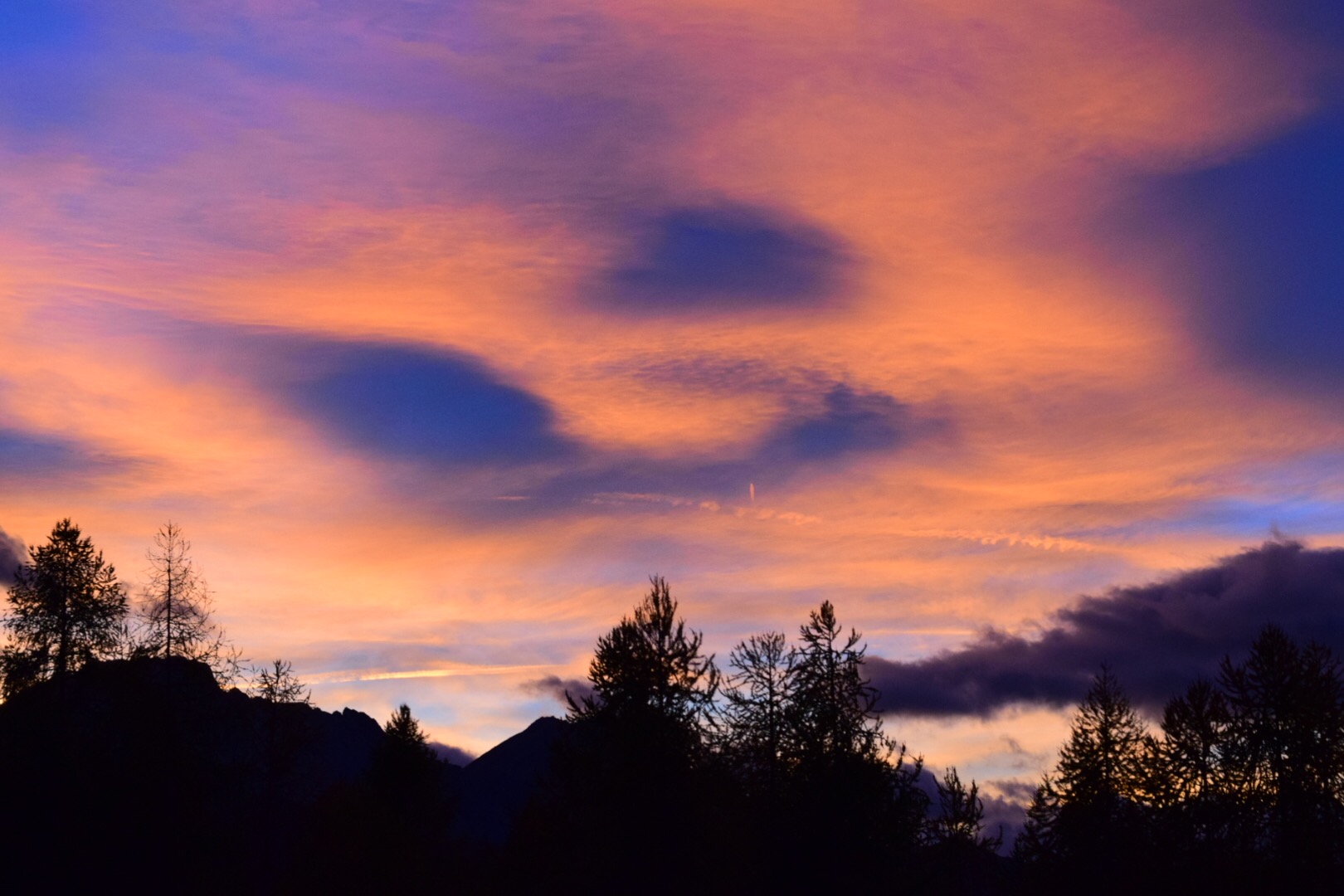 Sunset in Sauze d'Oulx