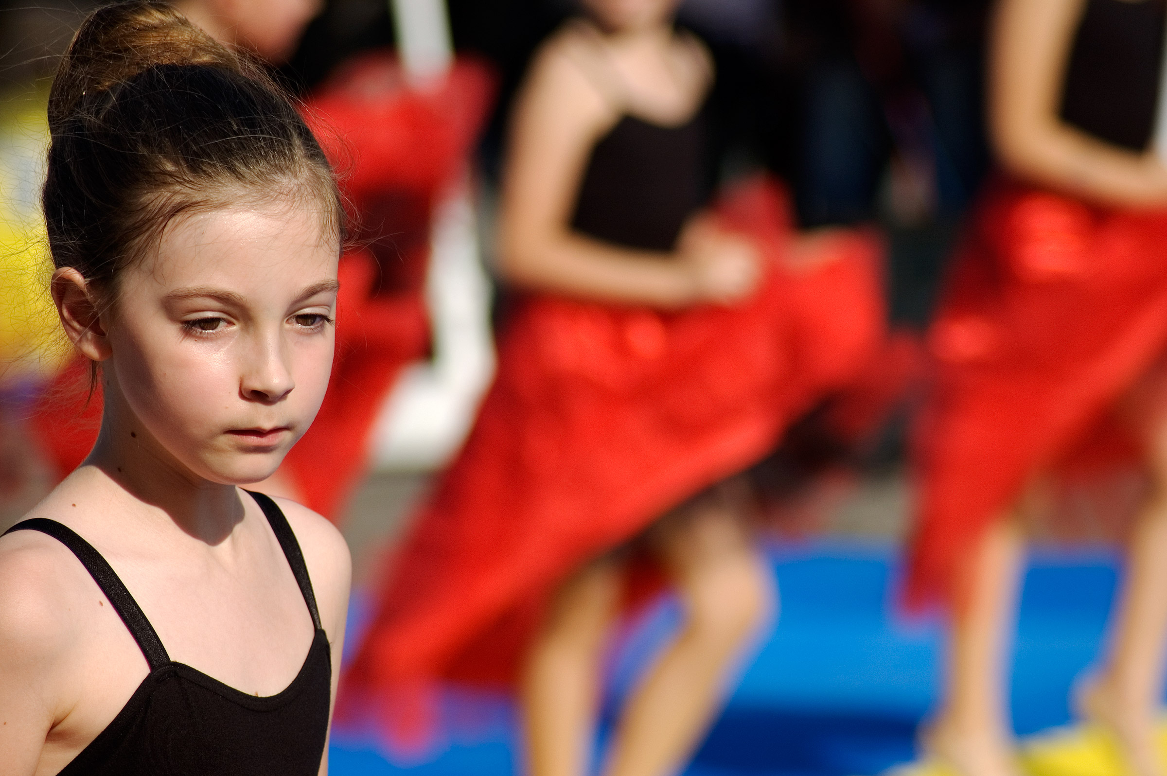 Reflections of little ballerina