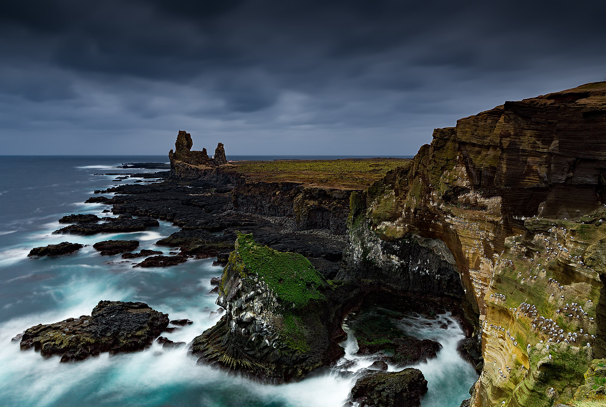 Londrangar basalt cliffs