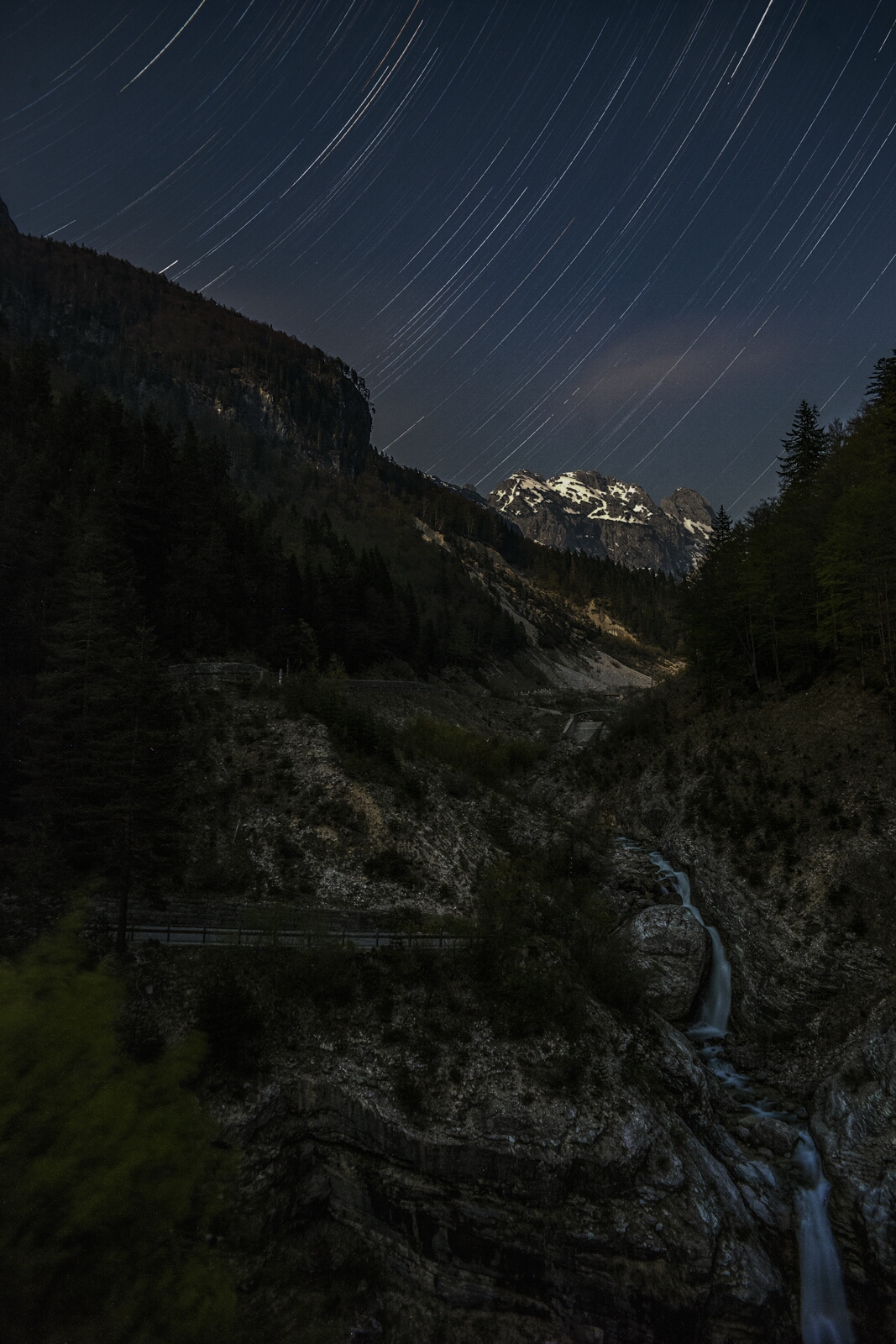 Startrail sul Mangart (Slovenia)