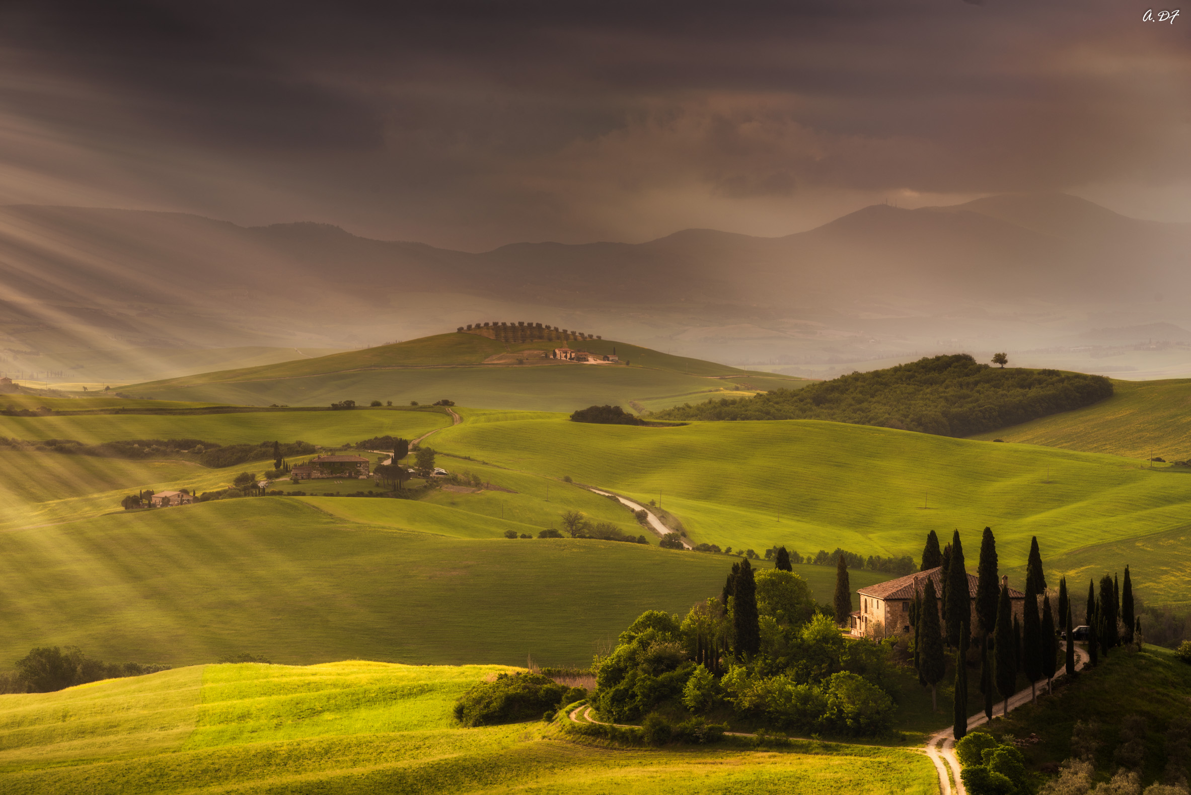 The sun shines on the belvedere