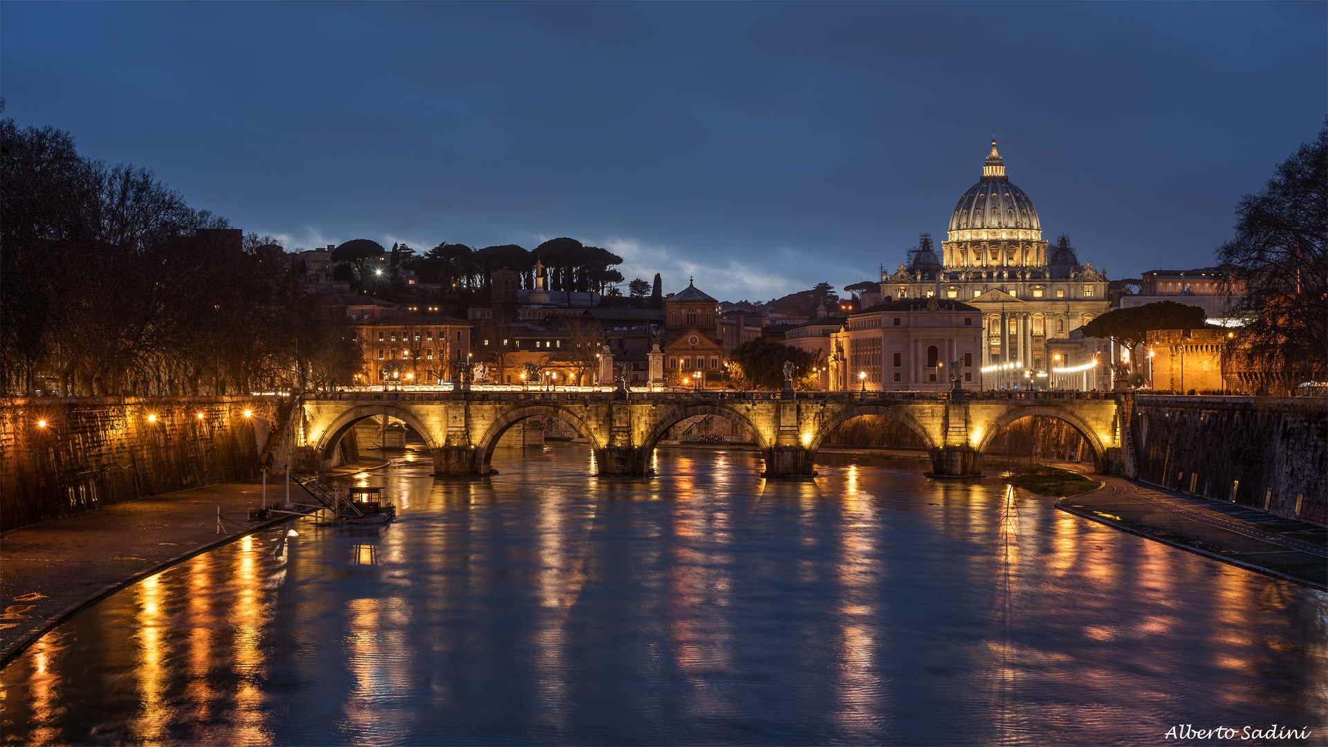 From the Ponte Umberto I... Rome