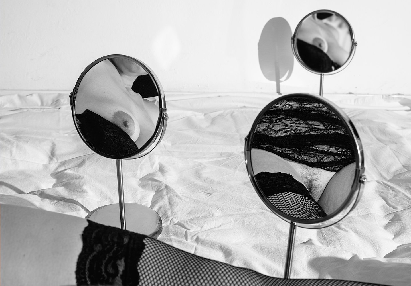 Black and white fragments