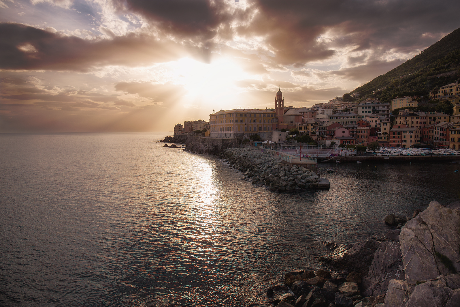 Sunset at Nervi