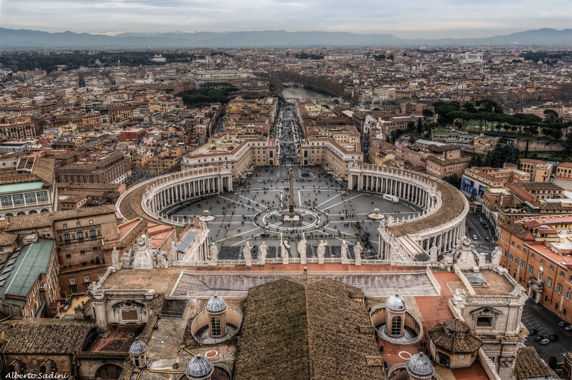 St. Peter's Square from the Vatican dome