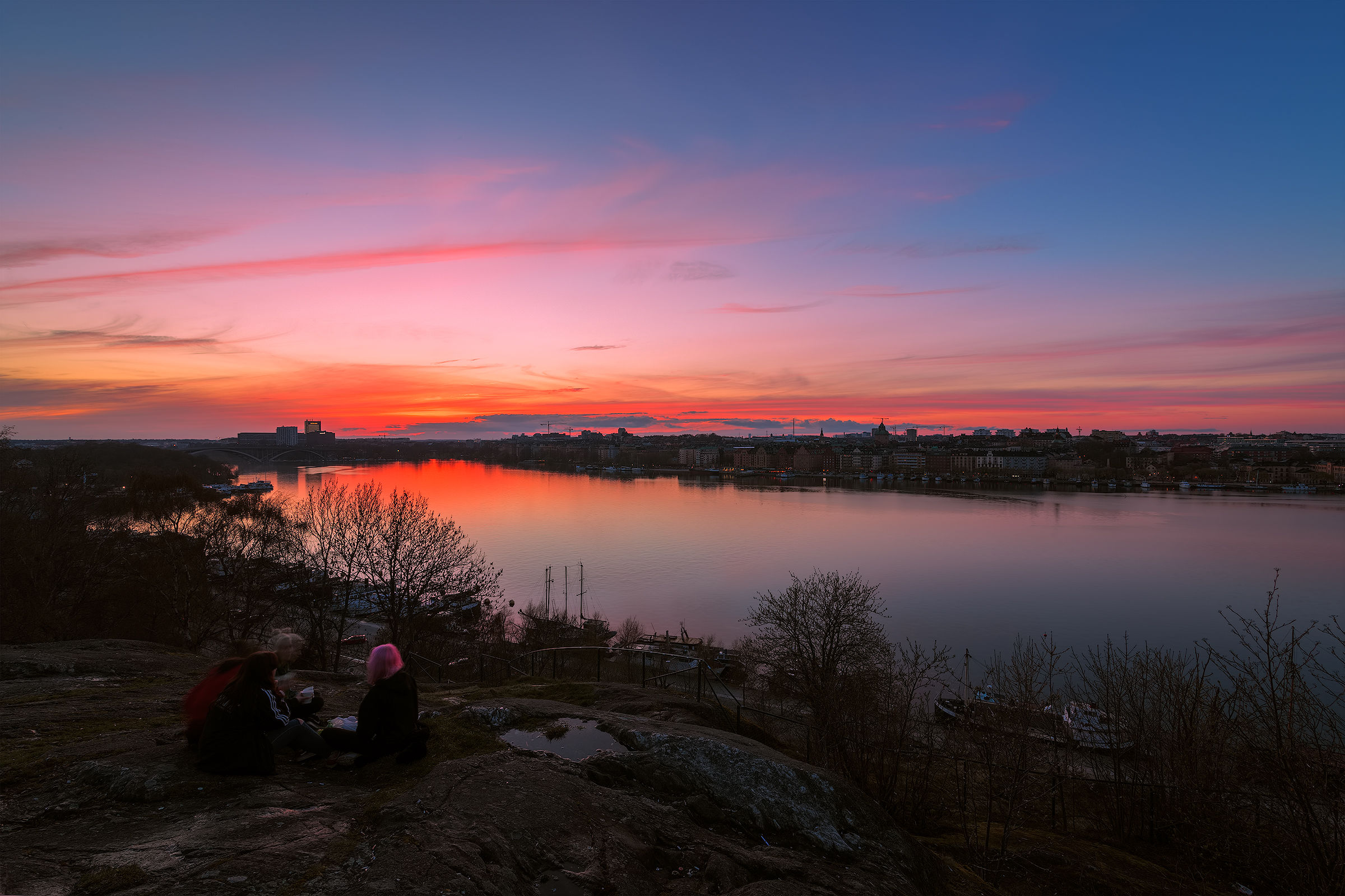 Stockholm's sunset.