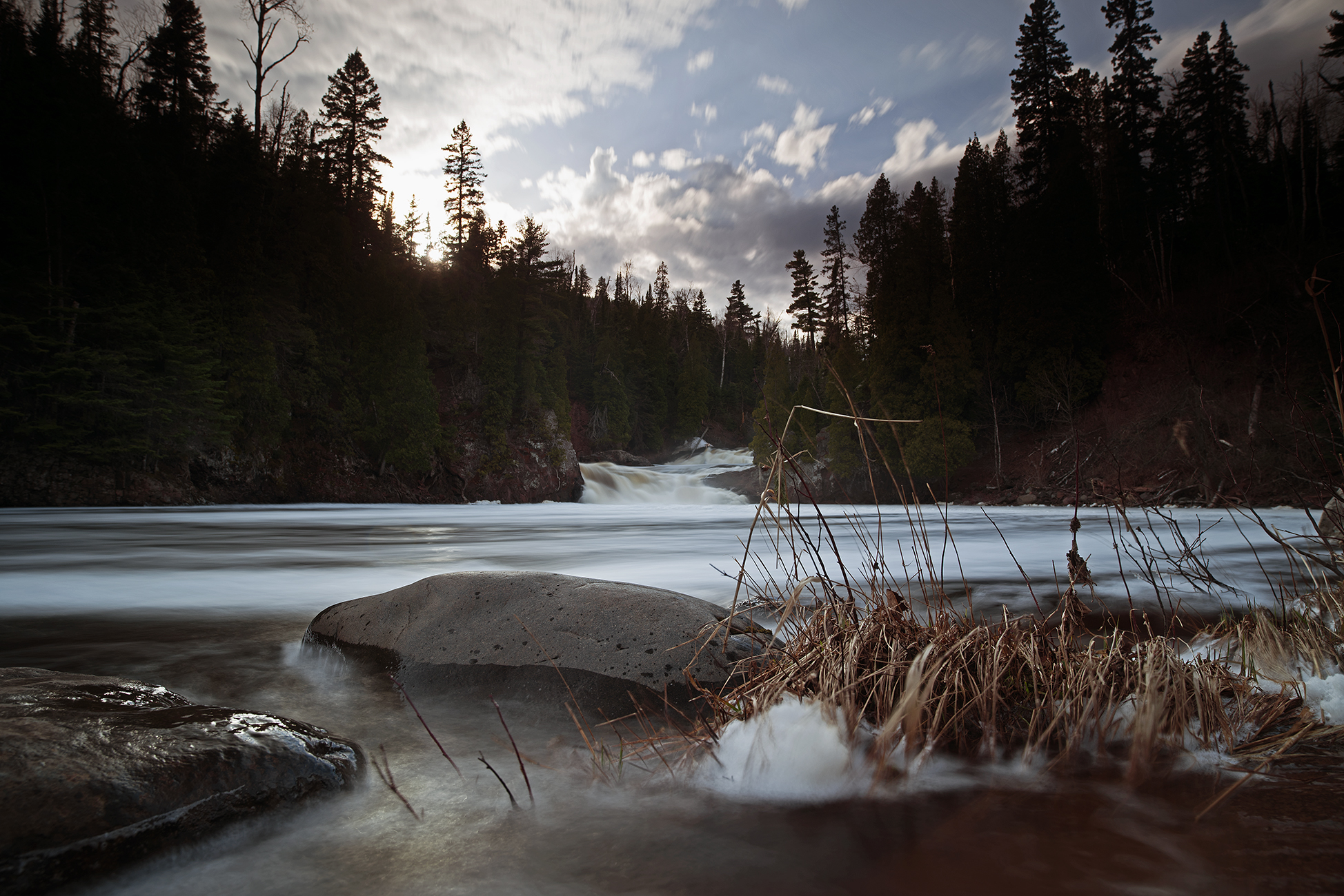 Along the Shore Below Two Step Falls