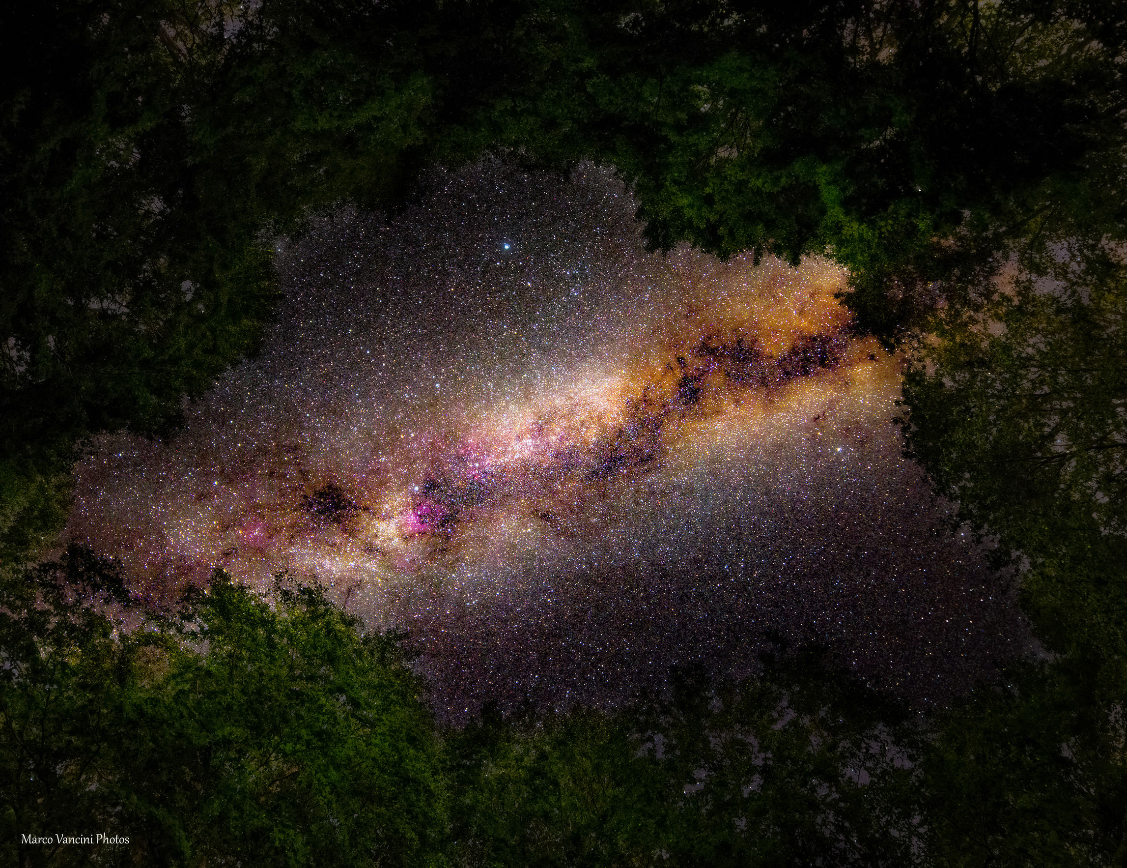 The sky behind my house