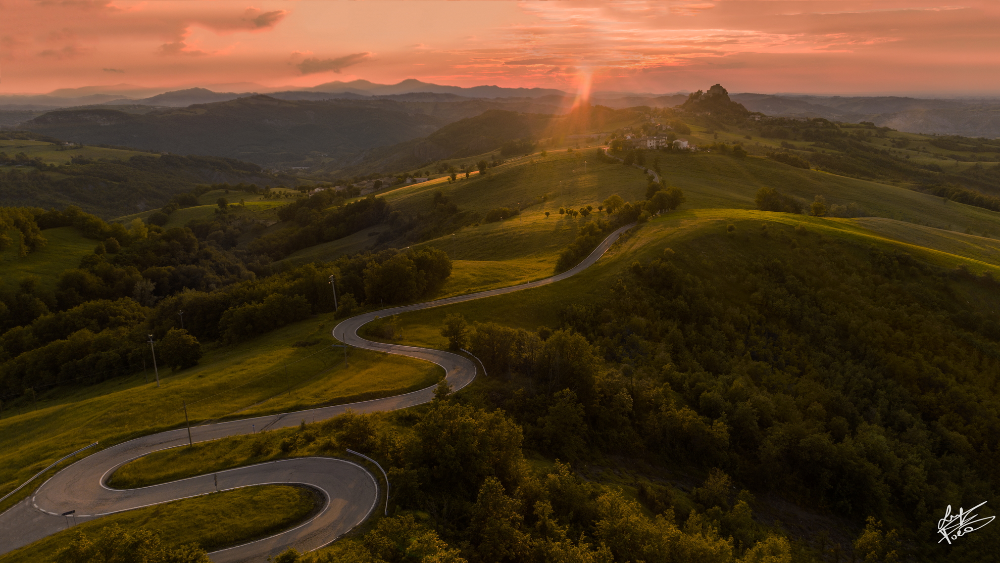 Tramonto Castello di Rossena