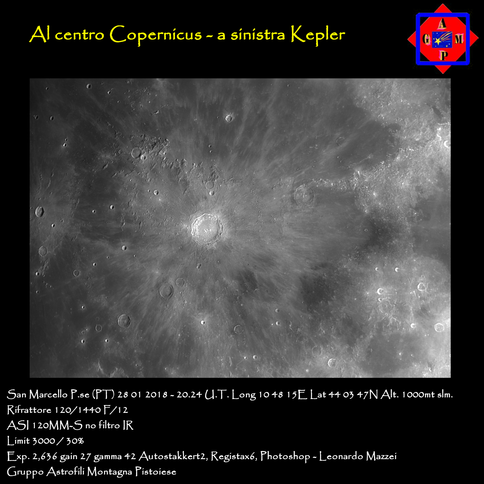 Copernicus e Kepler - Crateri lunari