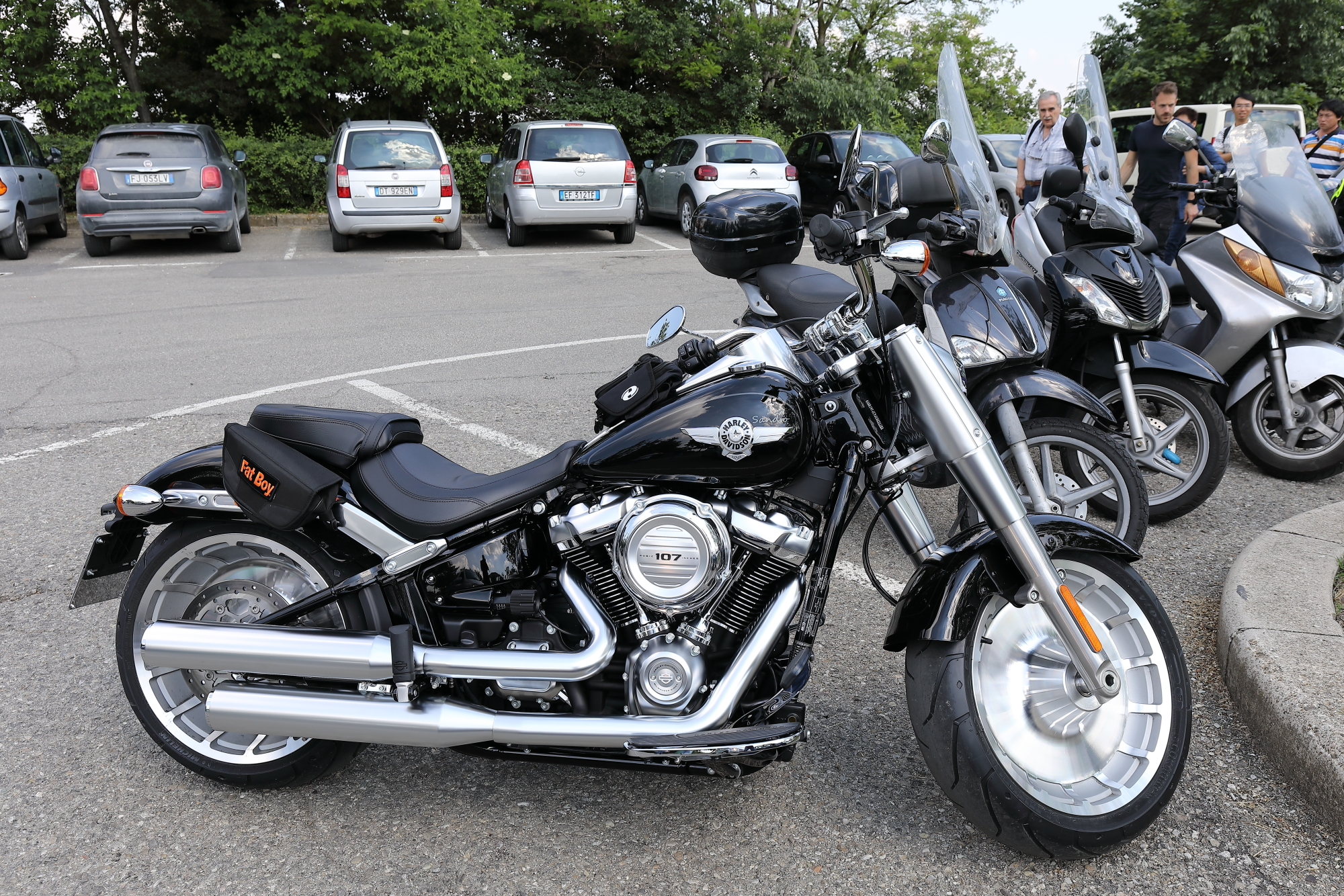 Bologna. Parking lot of San Luca.