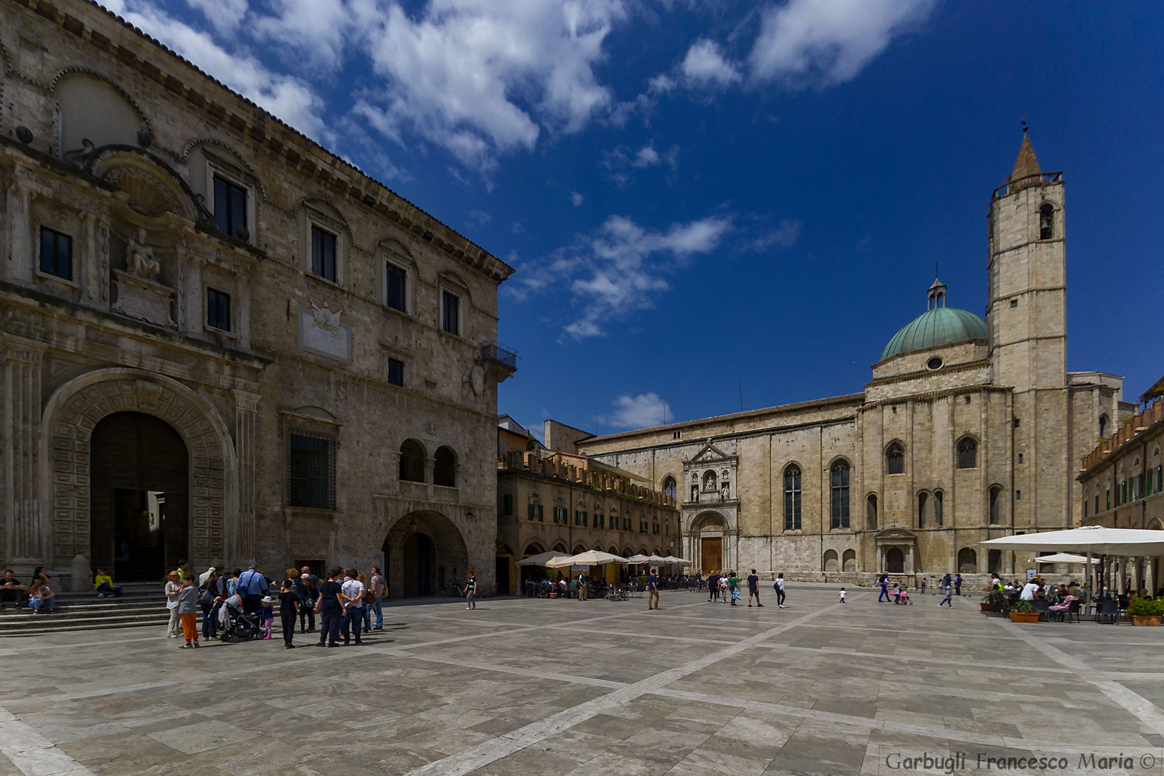 Two steps in the square
