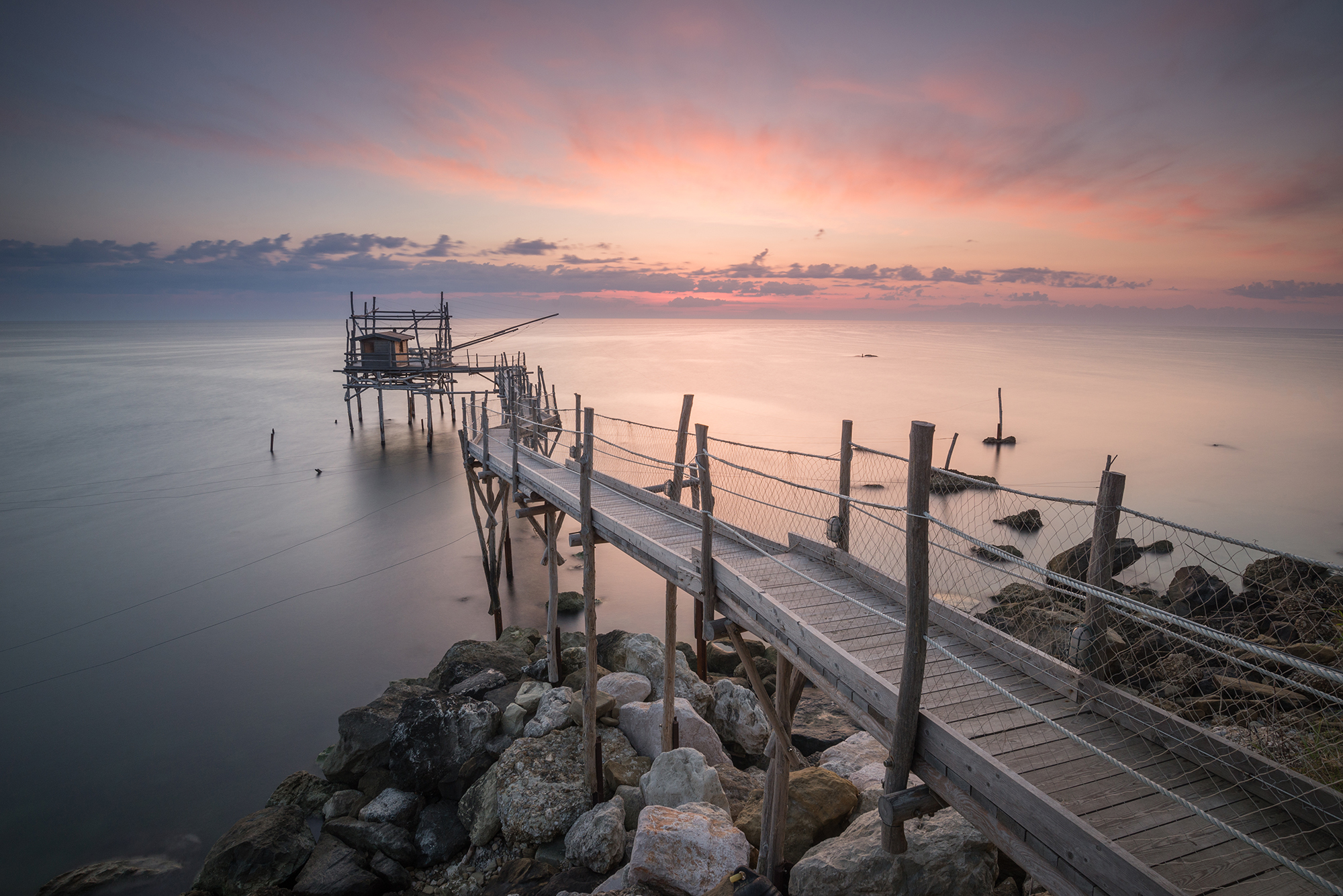 Sunrise to the blue overflow