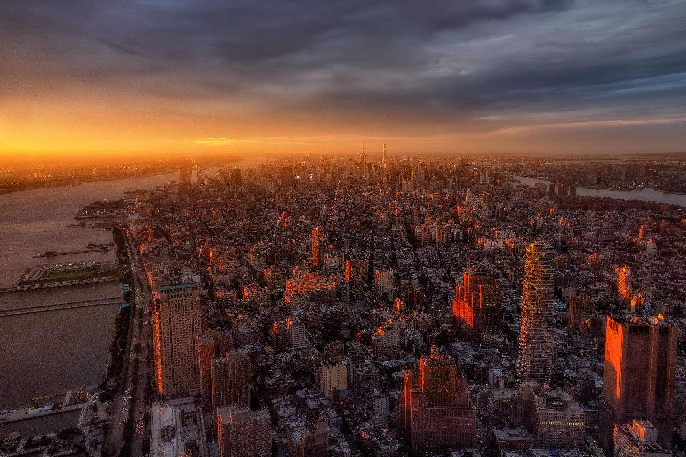 Sunset on Manhattan