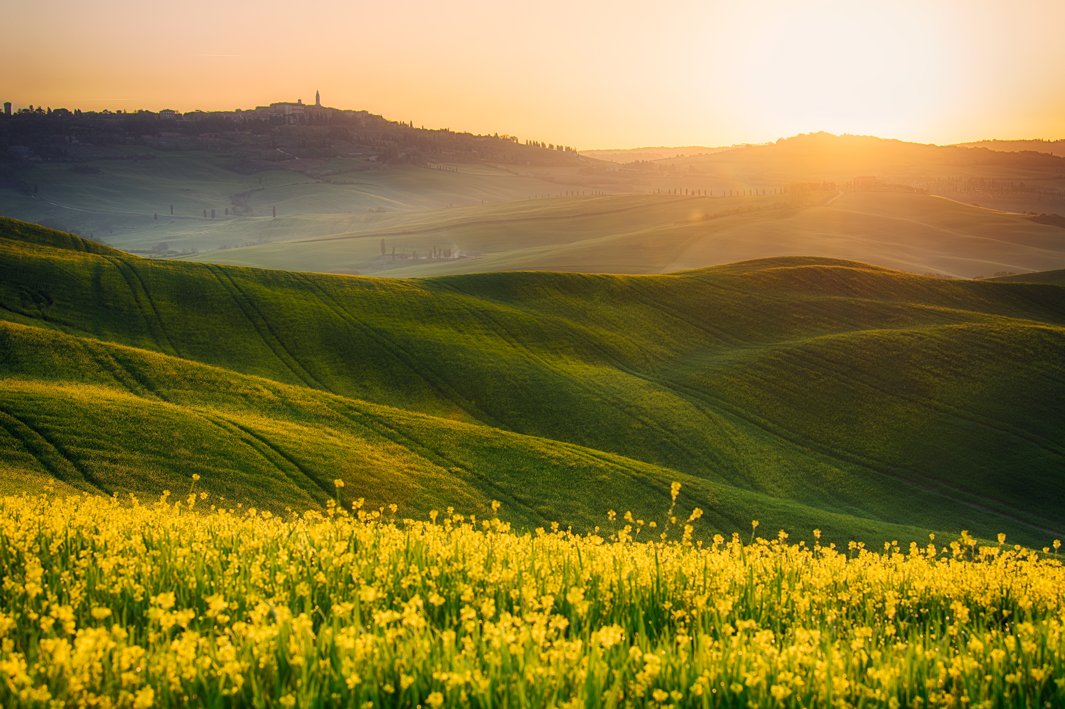 All the colours of Val d'orcia