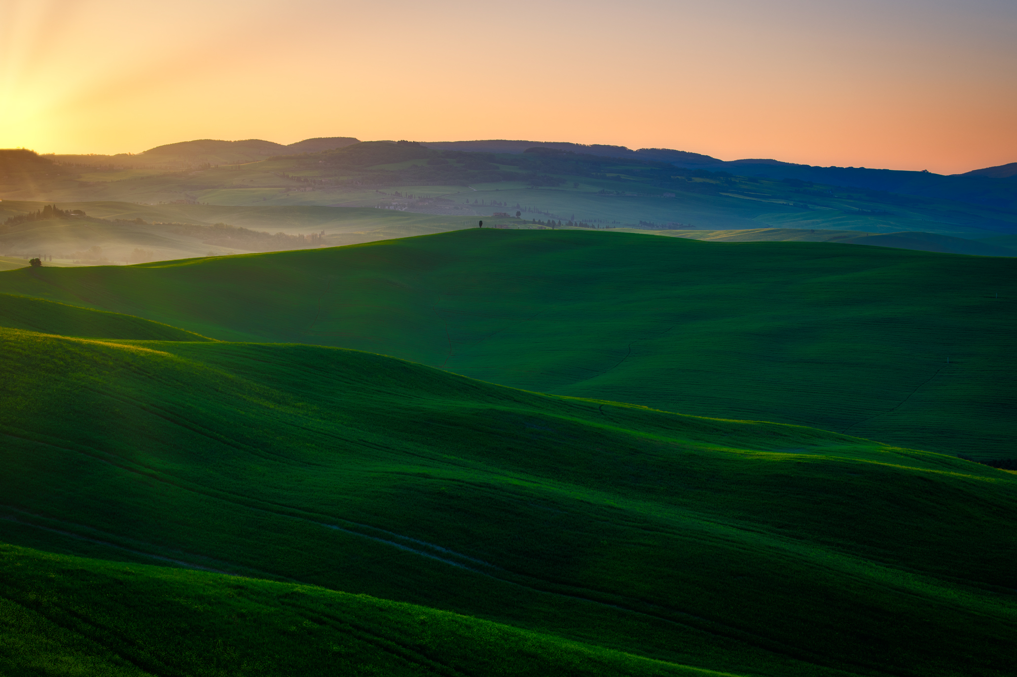 All the colours of Val d'orcia