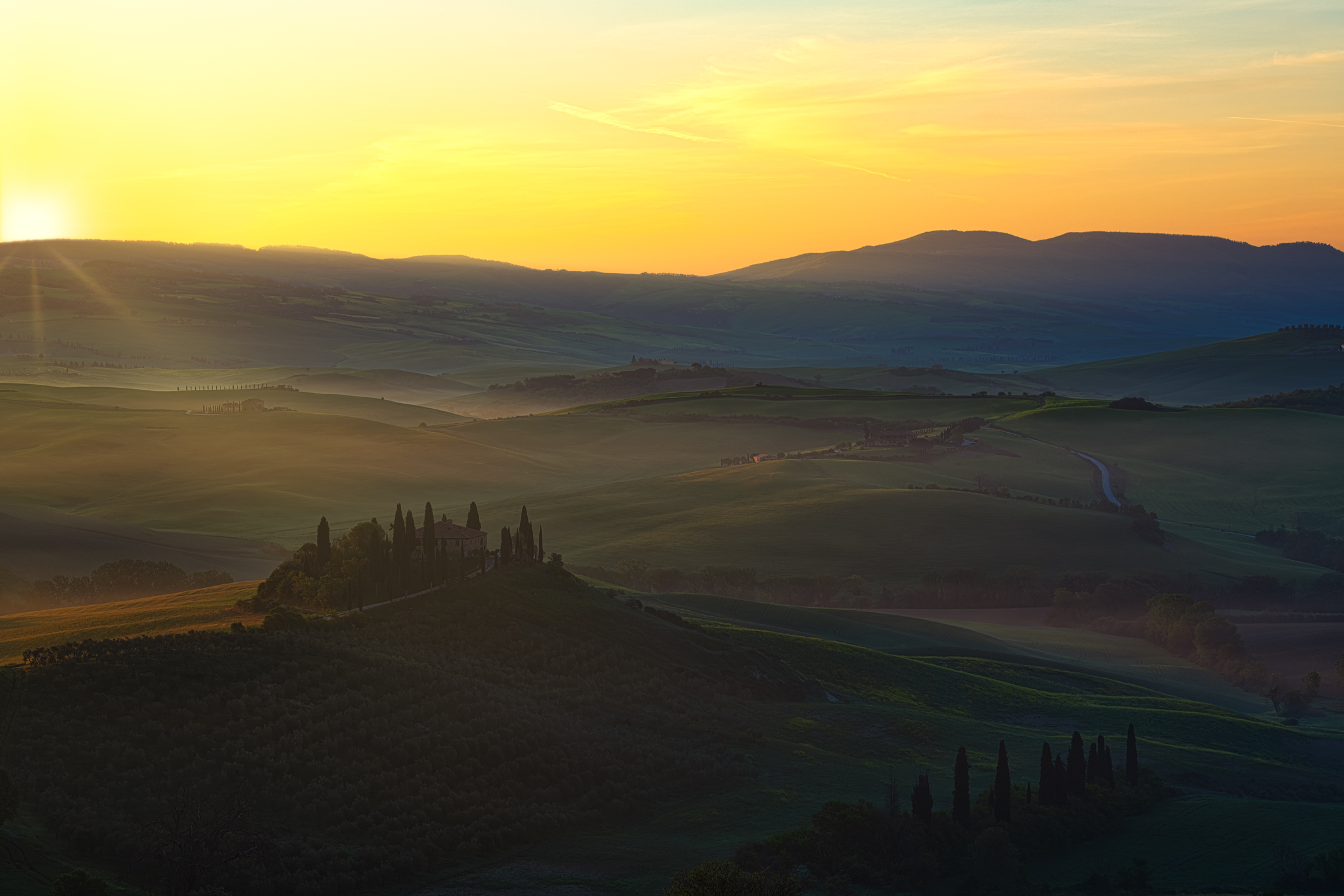 All the colours of Val d'orcia
