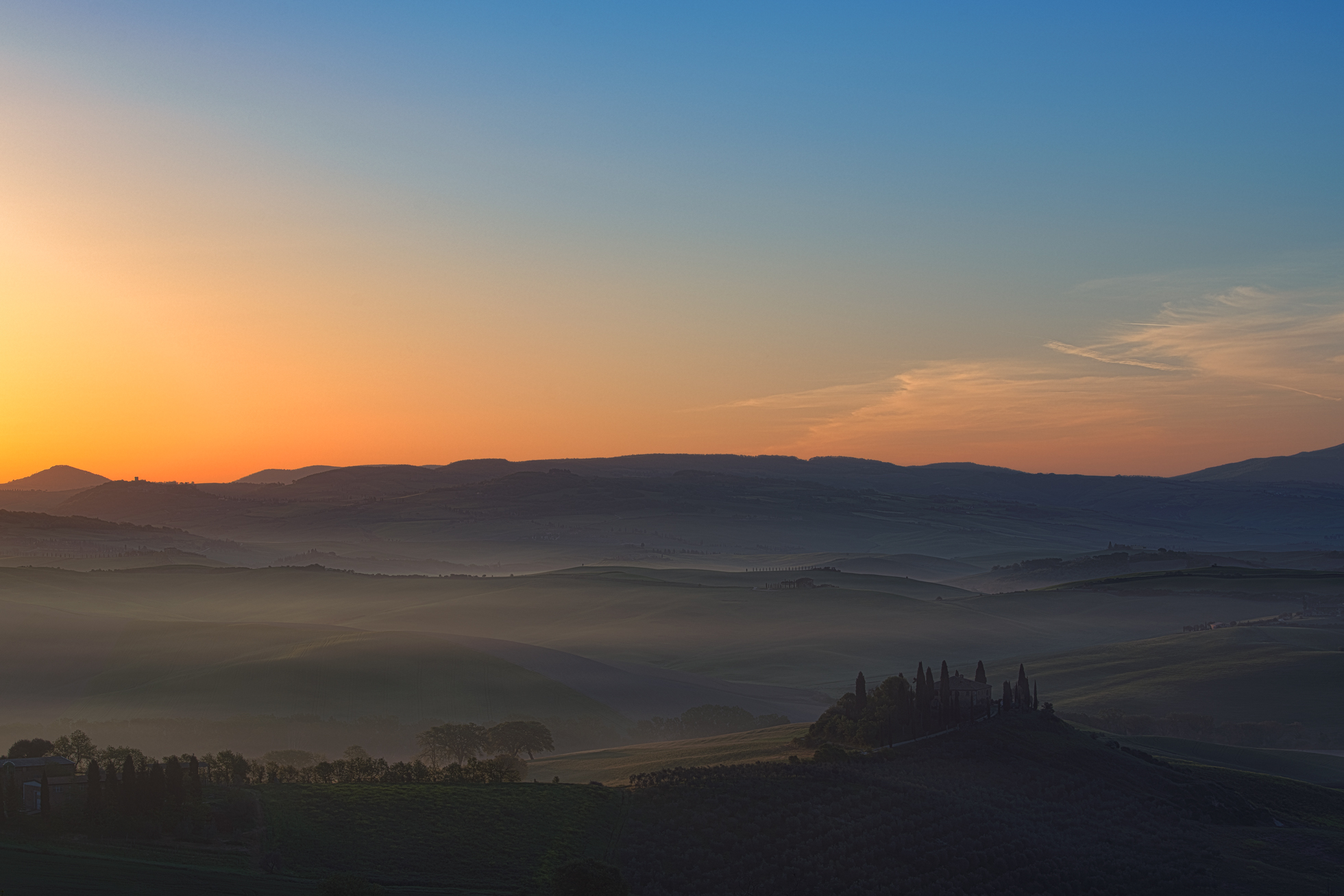 All the colours of Val d'orcia