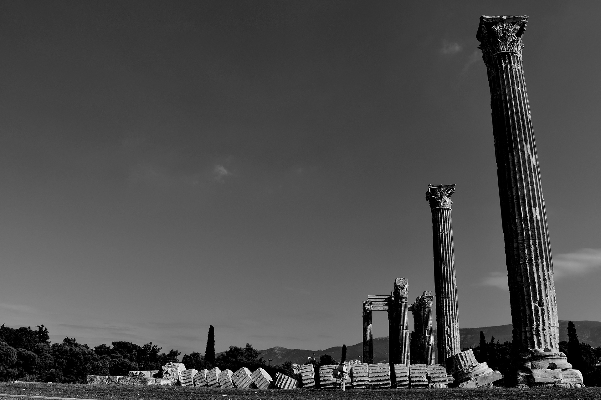 The Olympieion-ruins of the Temple of Olympian Zeus