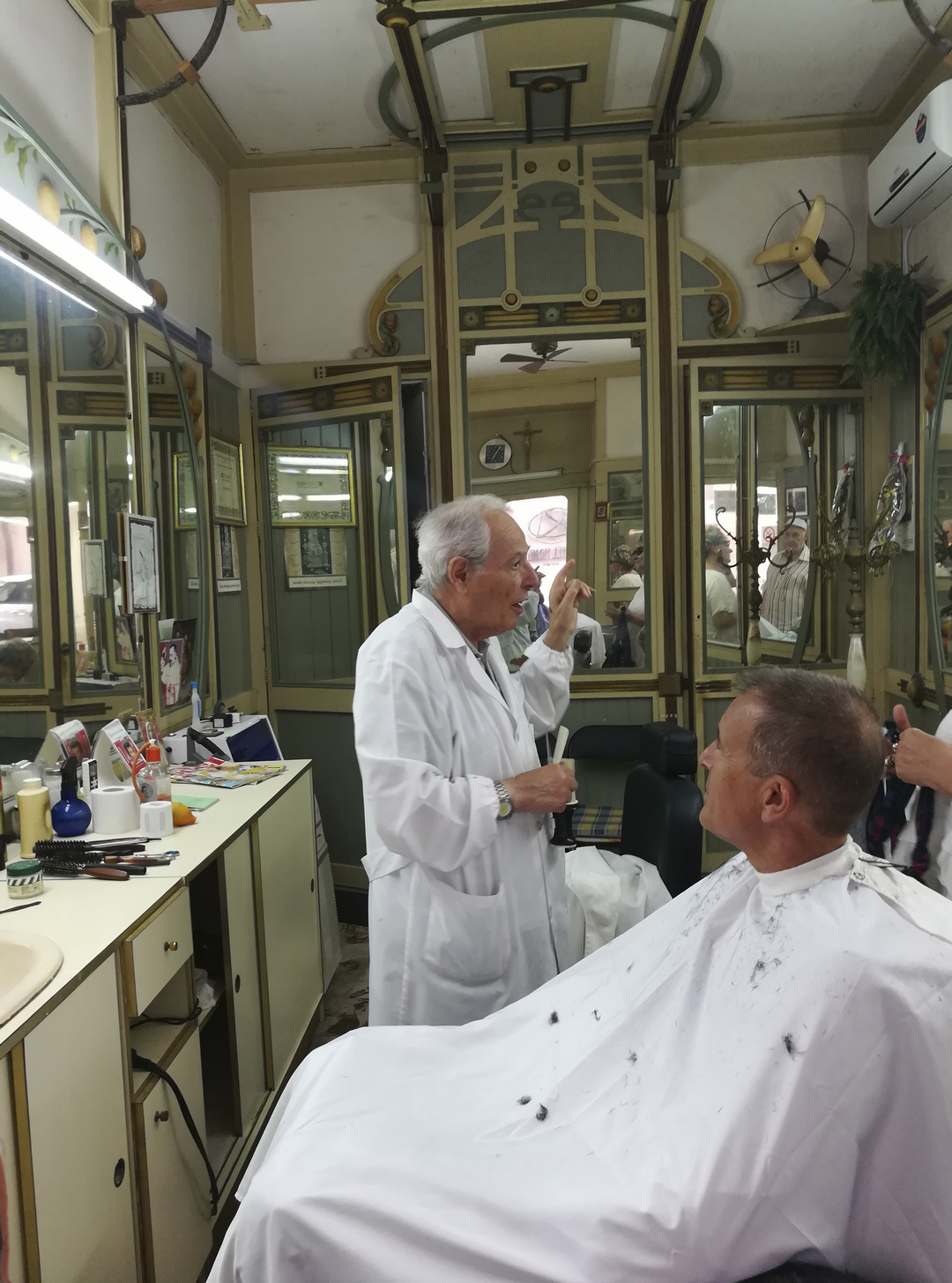 There are still barbers once