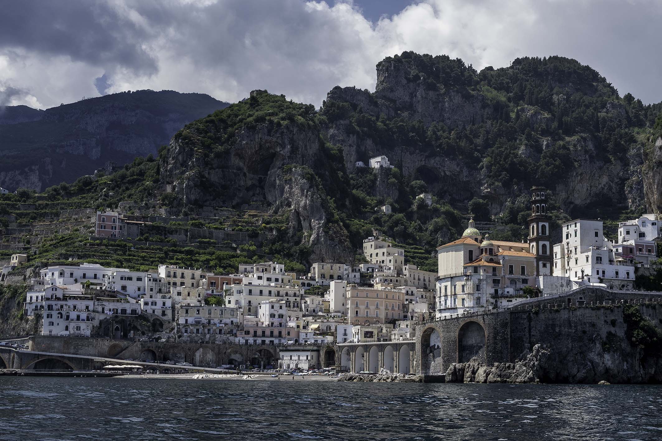 Arriving in Amalfi